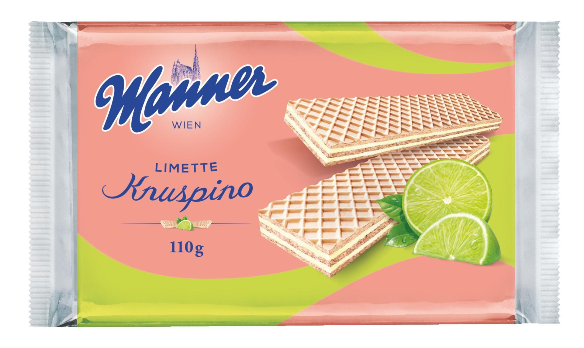 Trvanlivé potraviny - Manner Knuspino Limette 110g