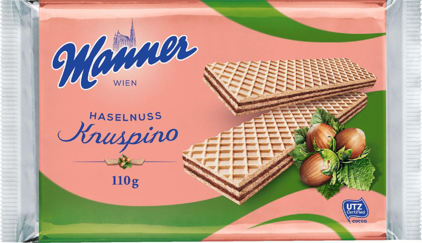 Trvanlivé potraviny - Manner Knuspino Lískový oříšek 110 g