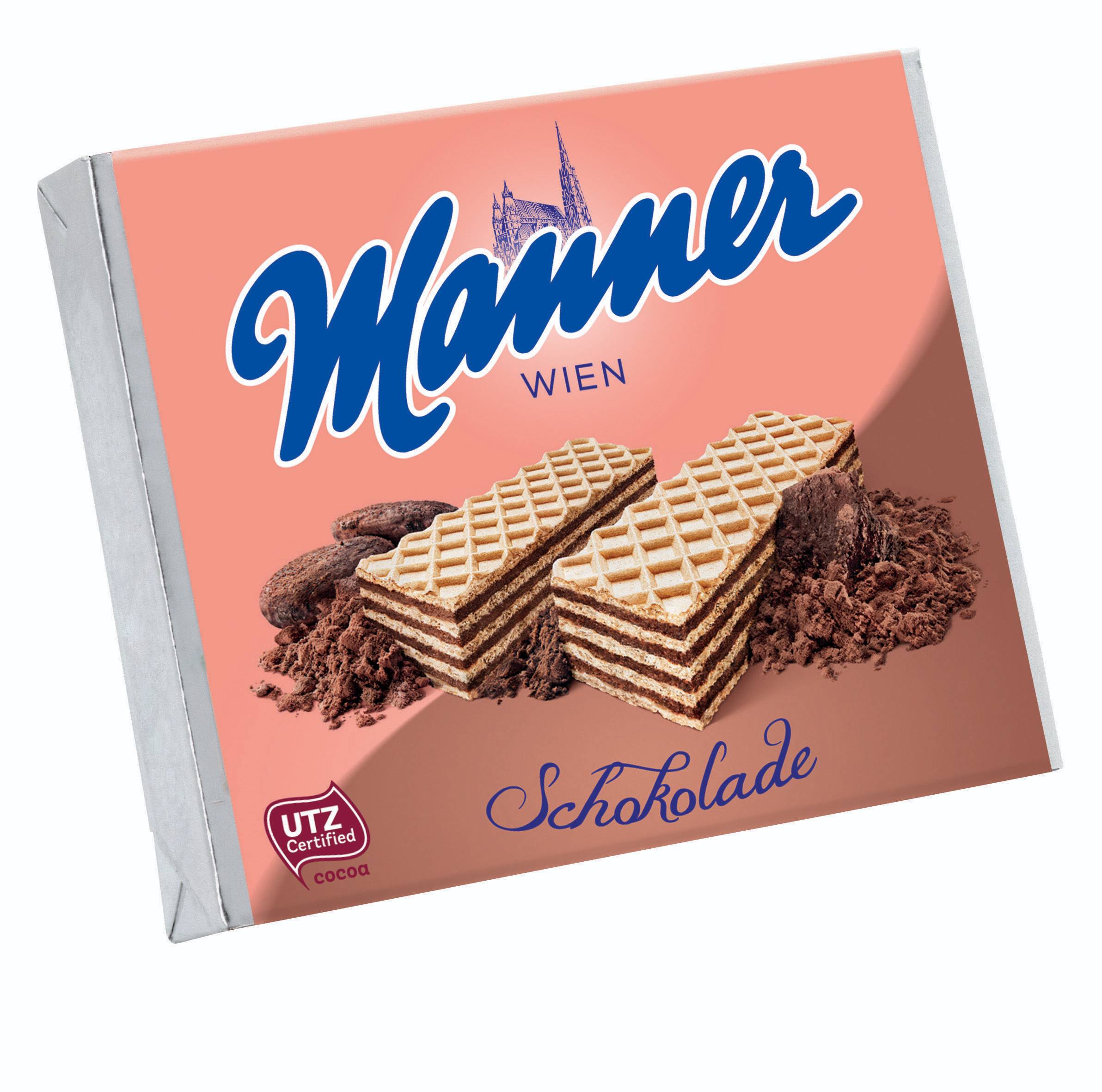Trvanlivé potraviny - Manner Oplatky s krémovou čokoládovou náplní 75 g