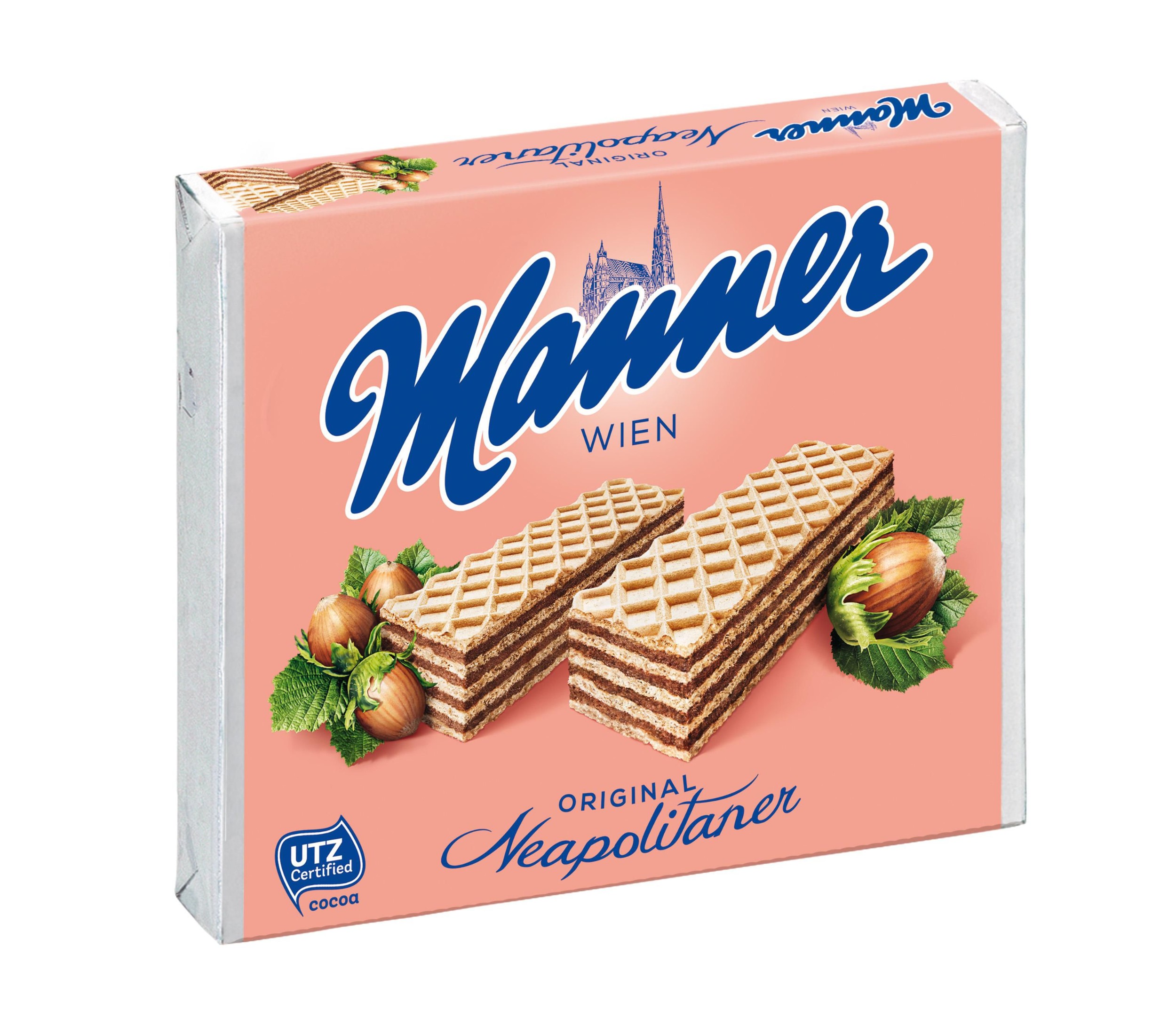 Trvanlivé potraviny - Manner Original Neapolitaner oplatky s oříškovou náplní 75 g