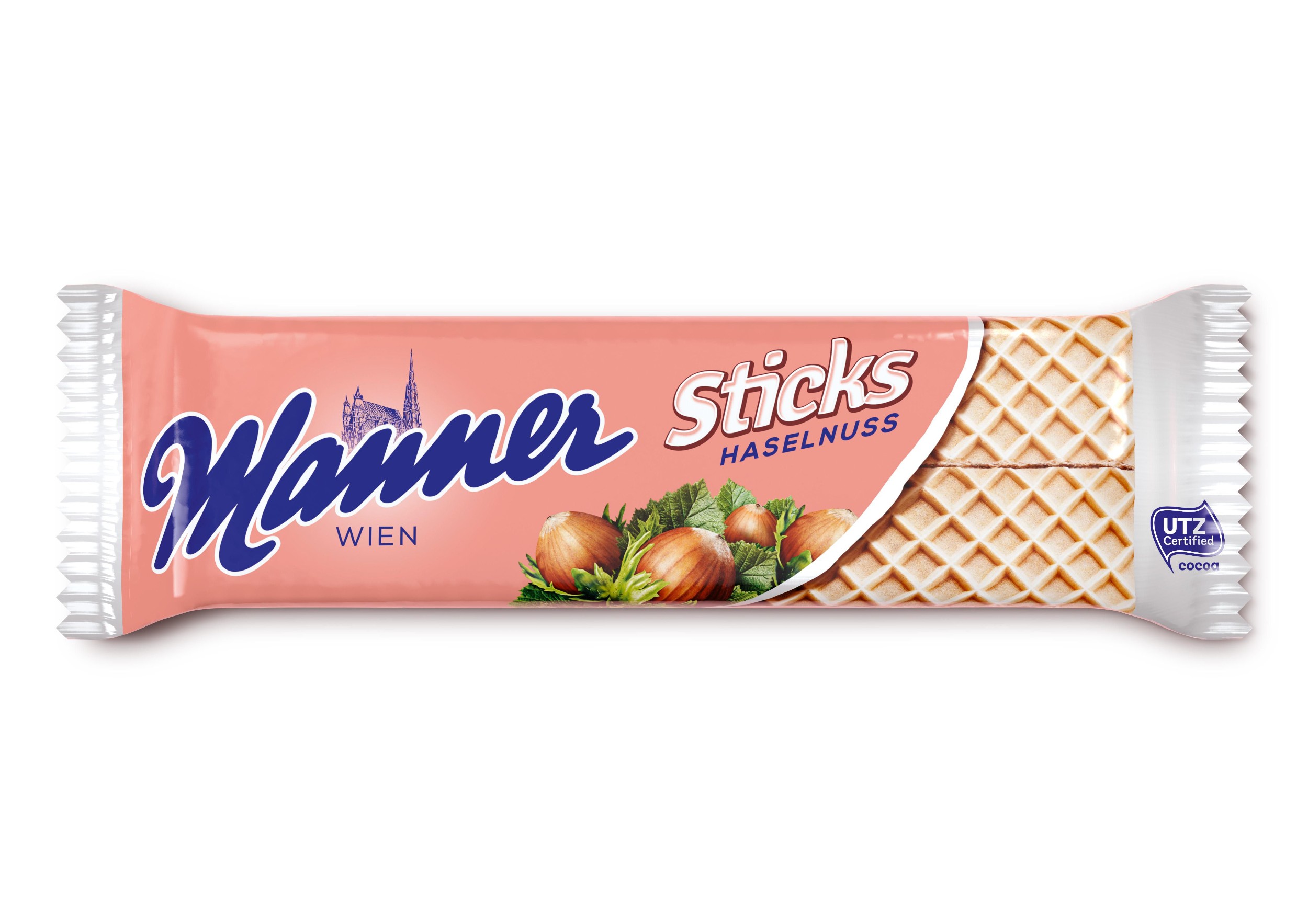 Trvanlivé potraviny - Manner Picknick sticks křupavé oplatkové řezy s ořechovou náplní 30 g