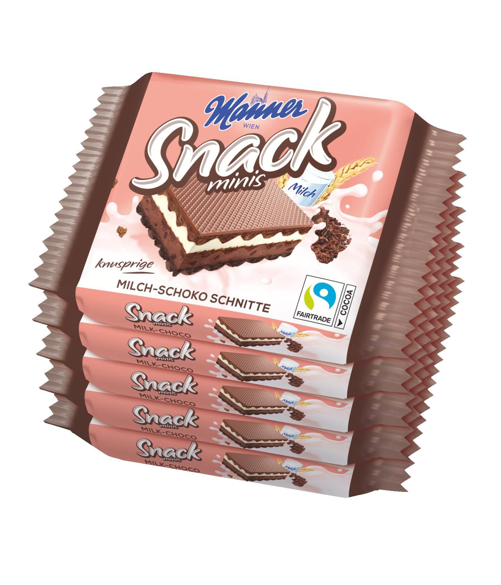 Trvanlivé potraviny - Manner  Snack Schoko 5x25g