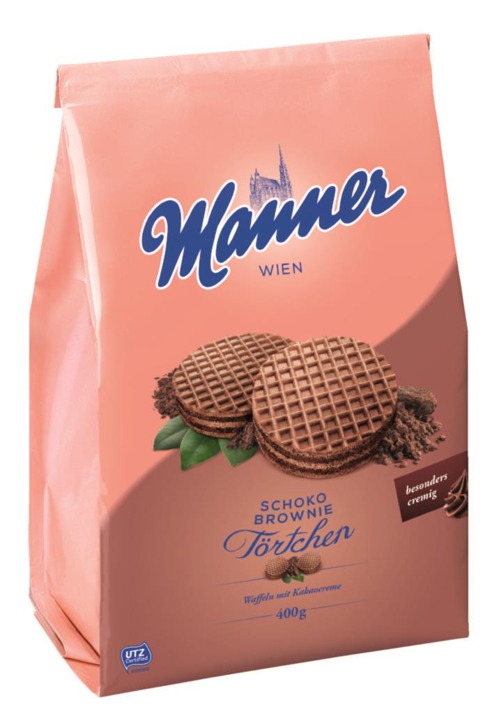 Trvanlivé potraviny - Manner Törtchen Schoko Brownie 400g