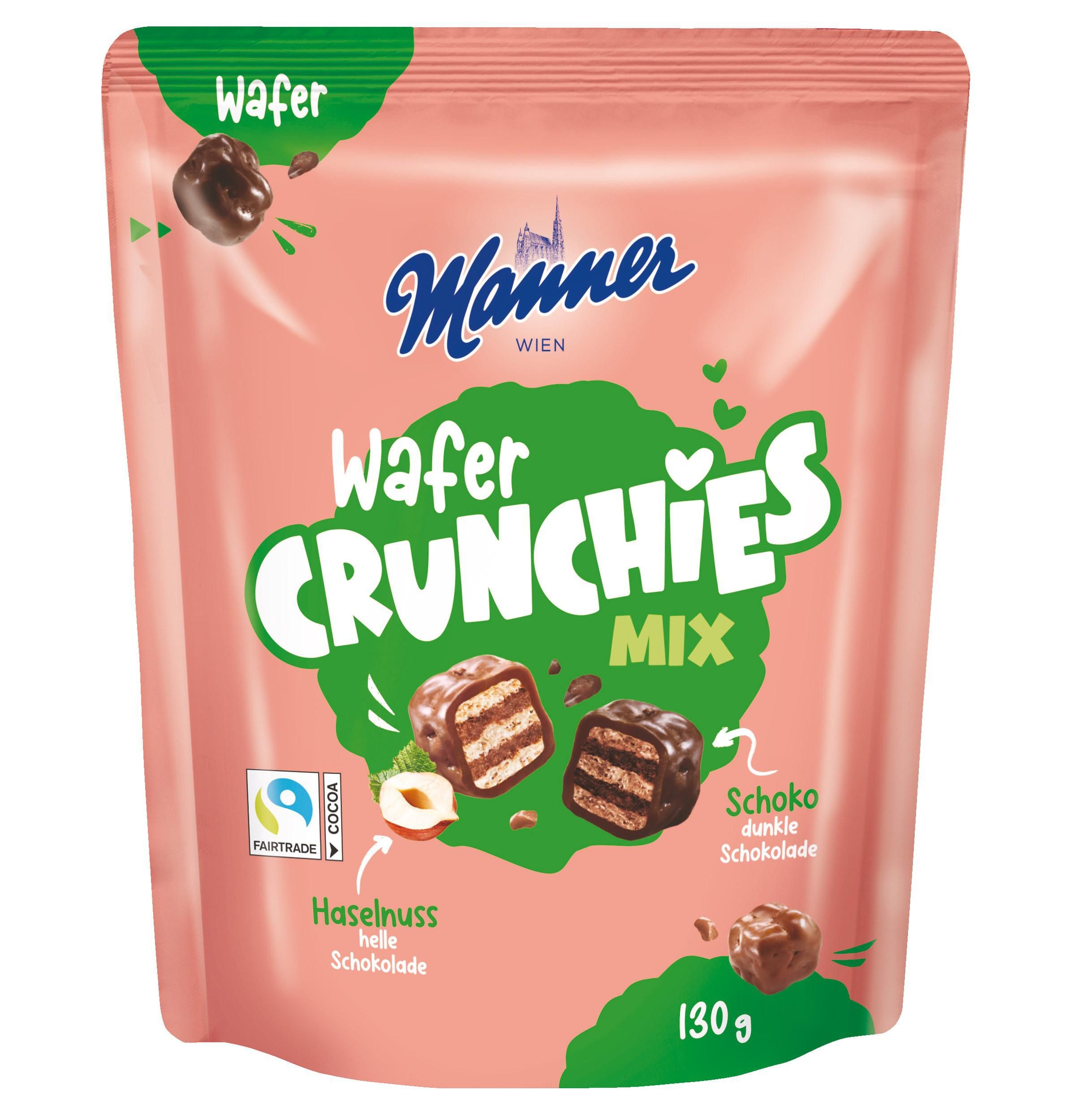 Trvanlivé potraviny - Manner Wafer Crunchies 130 g