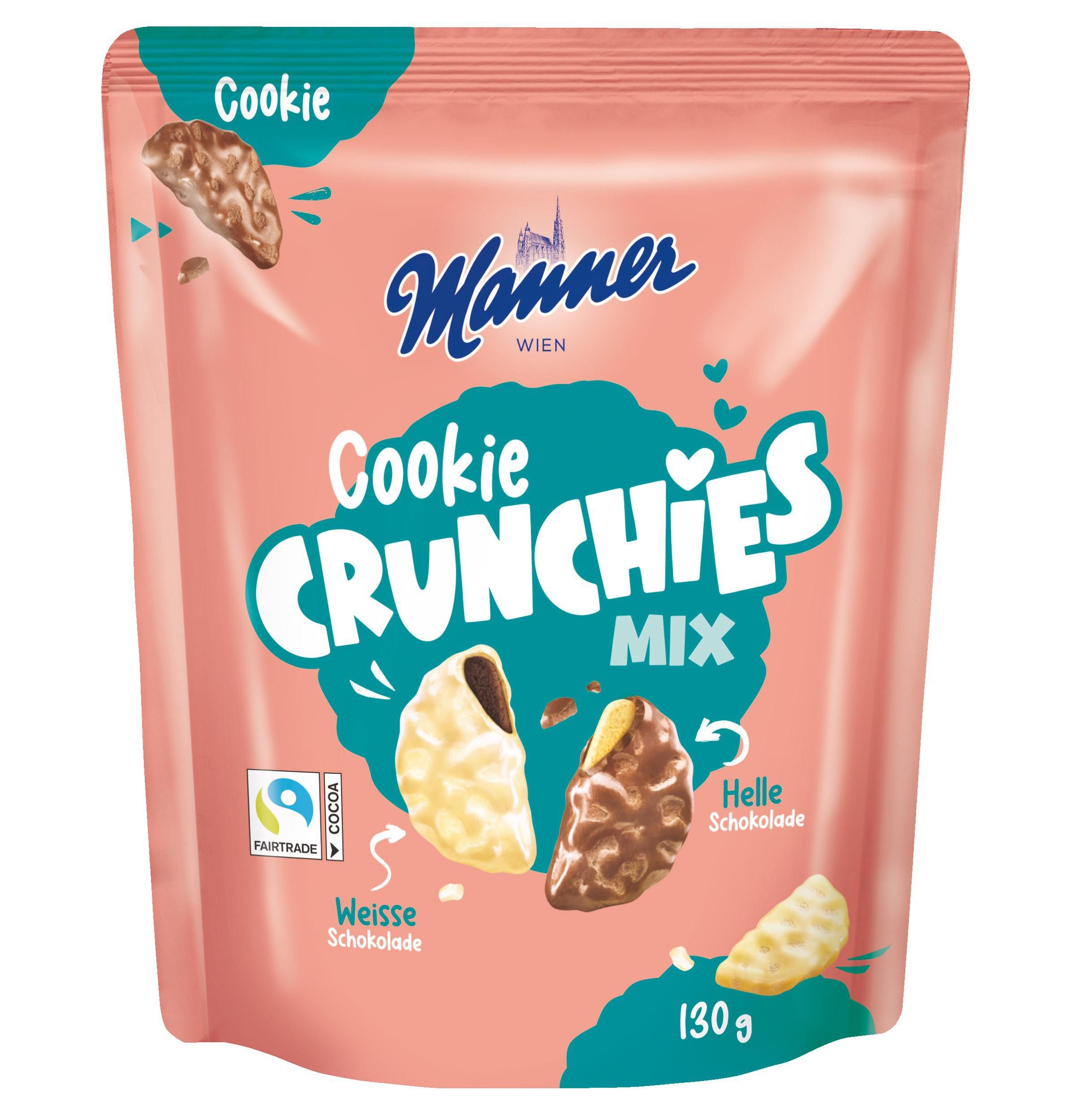 Trvanlivé potraviny - Manner Wafer Crunchies White 130g