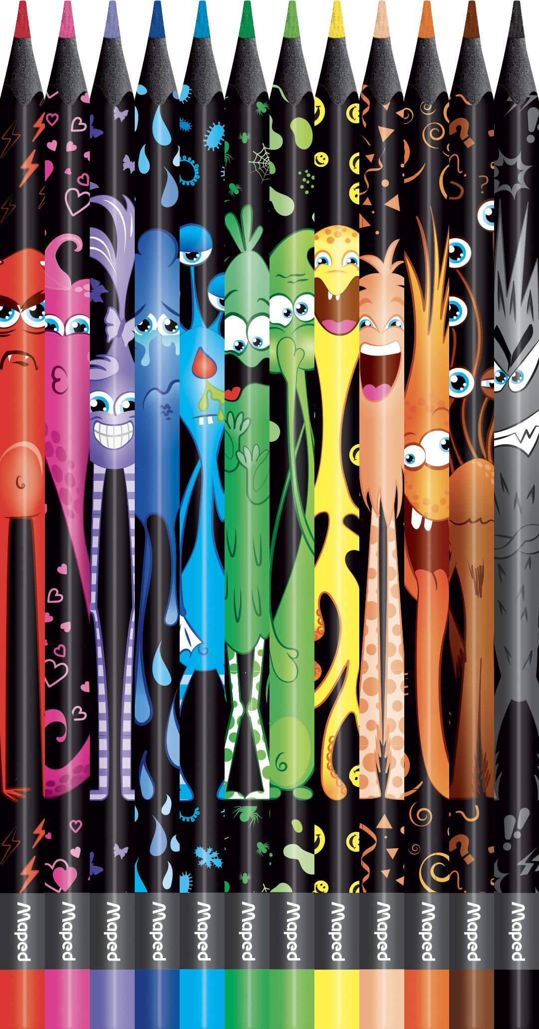 Maped Bezdřevé pastelky Color´Peps Monster 12 ks-0