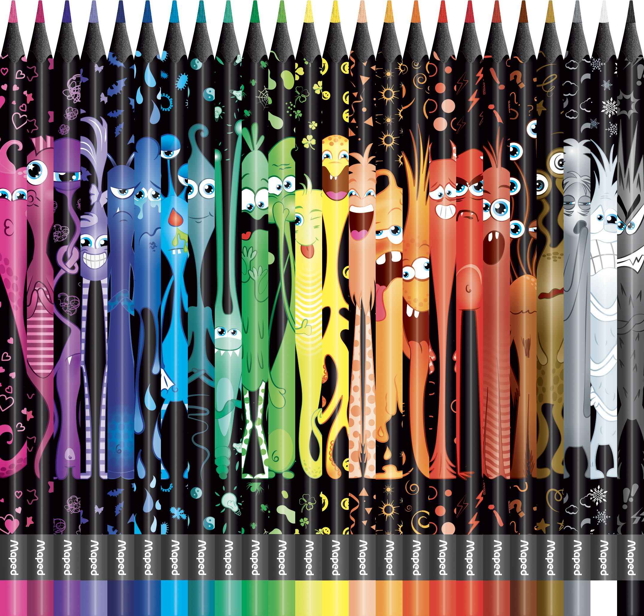 Maped Bezdřevé pastelky Color´Peps Monster 24 ks-0