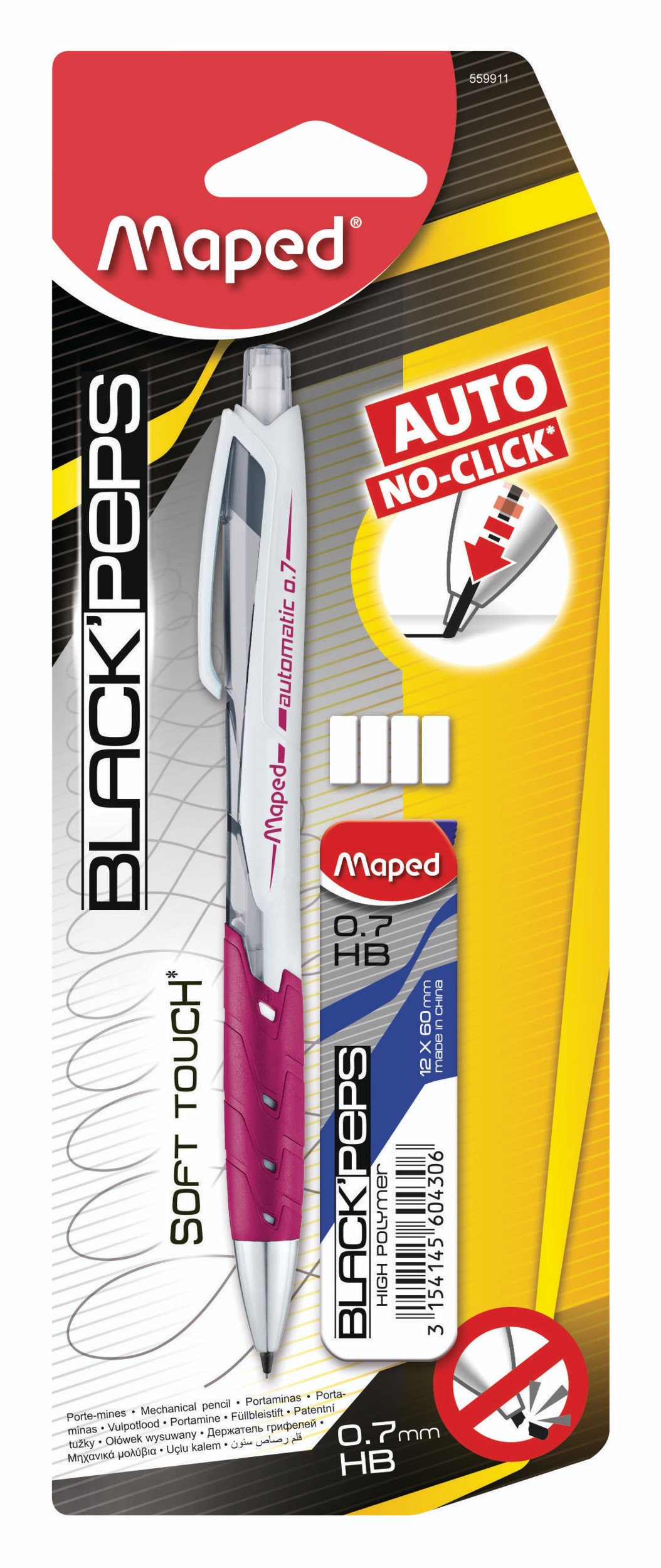 Maped Black´Peps Automatic 0,7mm + tuha-2