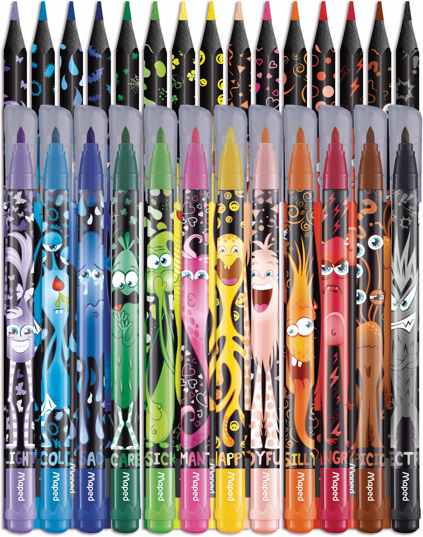Maped Fixy  Color´Peps Monster 12ks+15ks pastelek-0