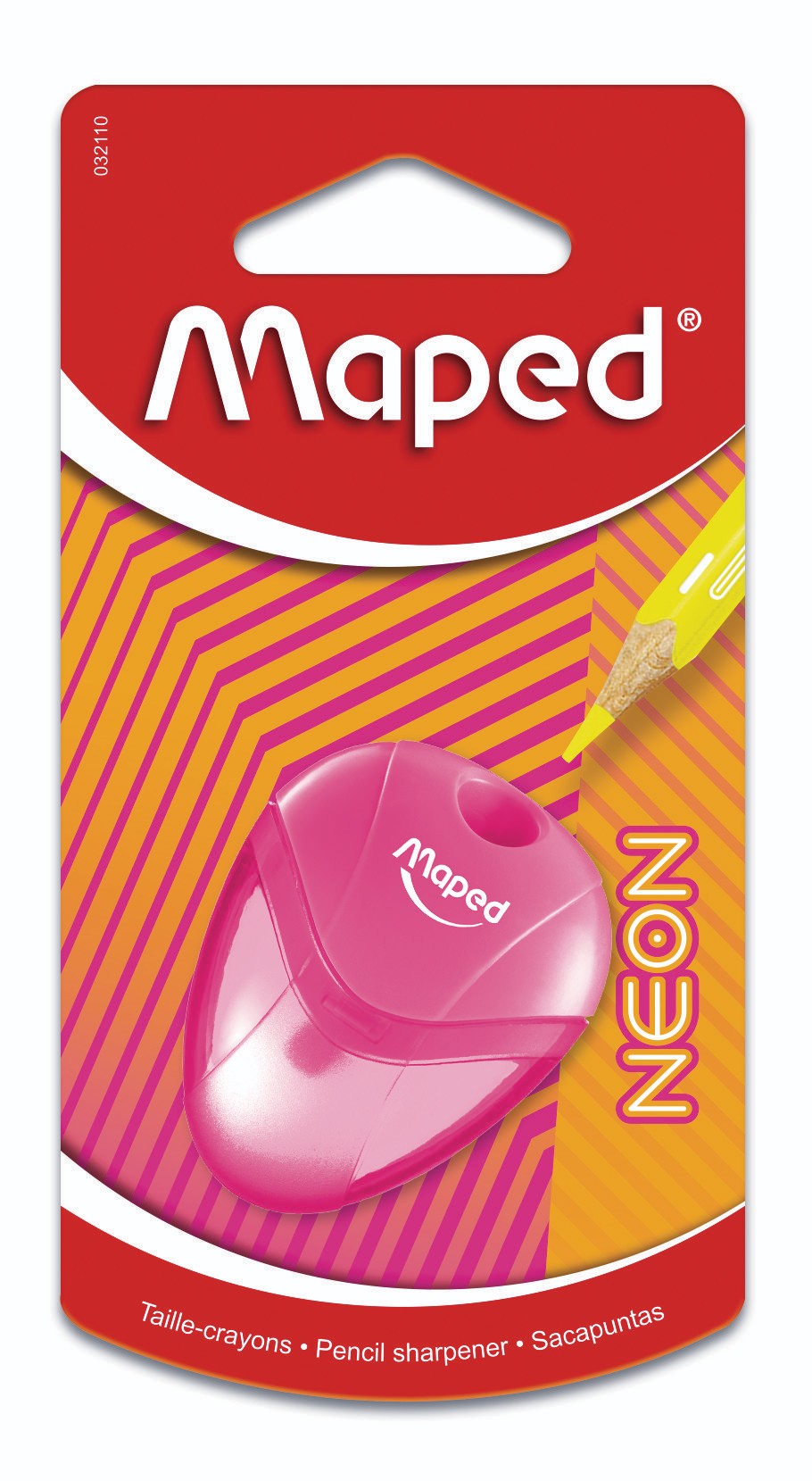 Domácnost a Zahrada - Maped I-gloo Neon - ořezávátko - 1 otvor, blistr, mix barev