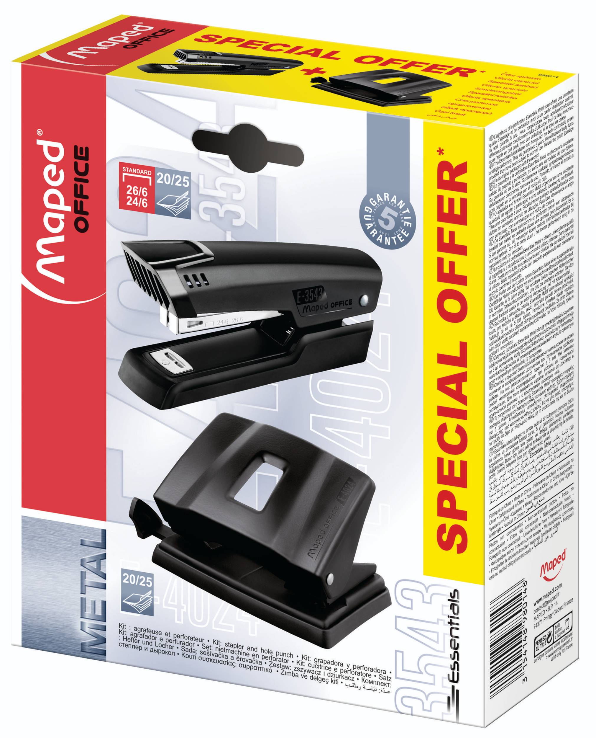 Domácnost a Zahrada - Maped Kancelářská sada Essentials Metal Set