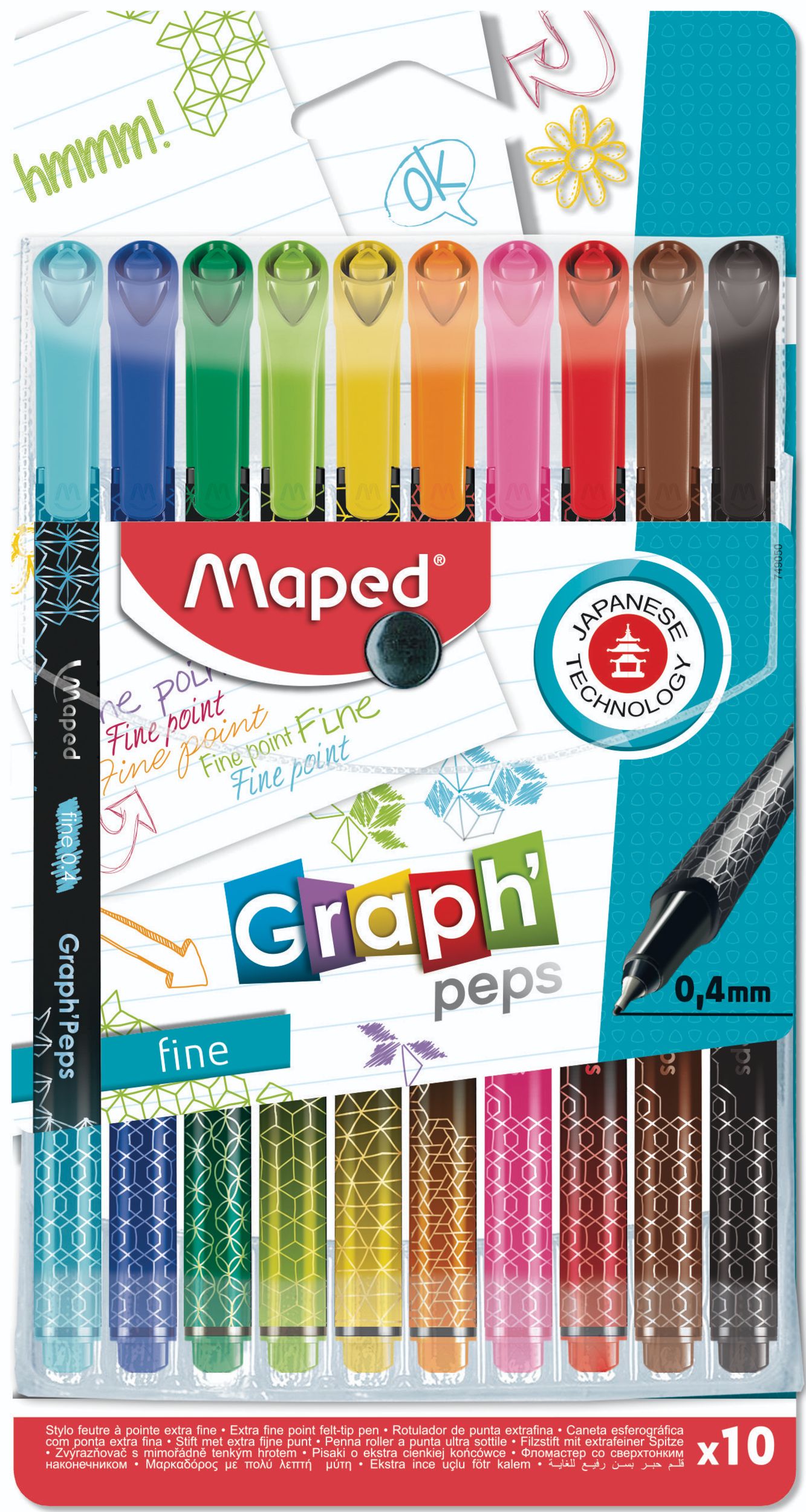Domácnost a Zahrada - Maped Liner Graph Peps 0,4 mm 10 ks