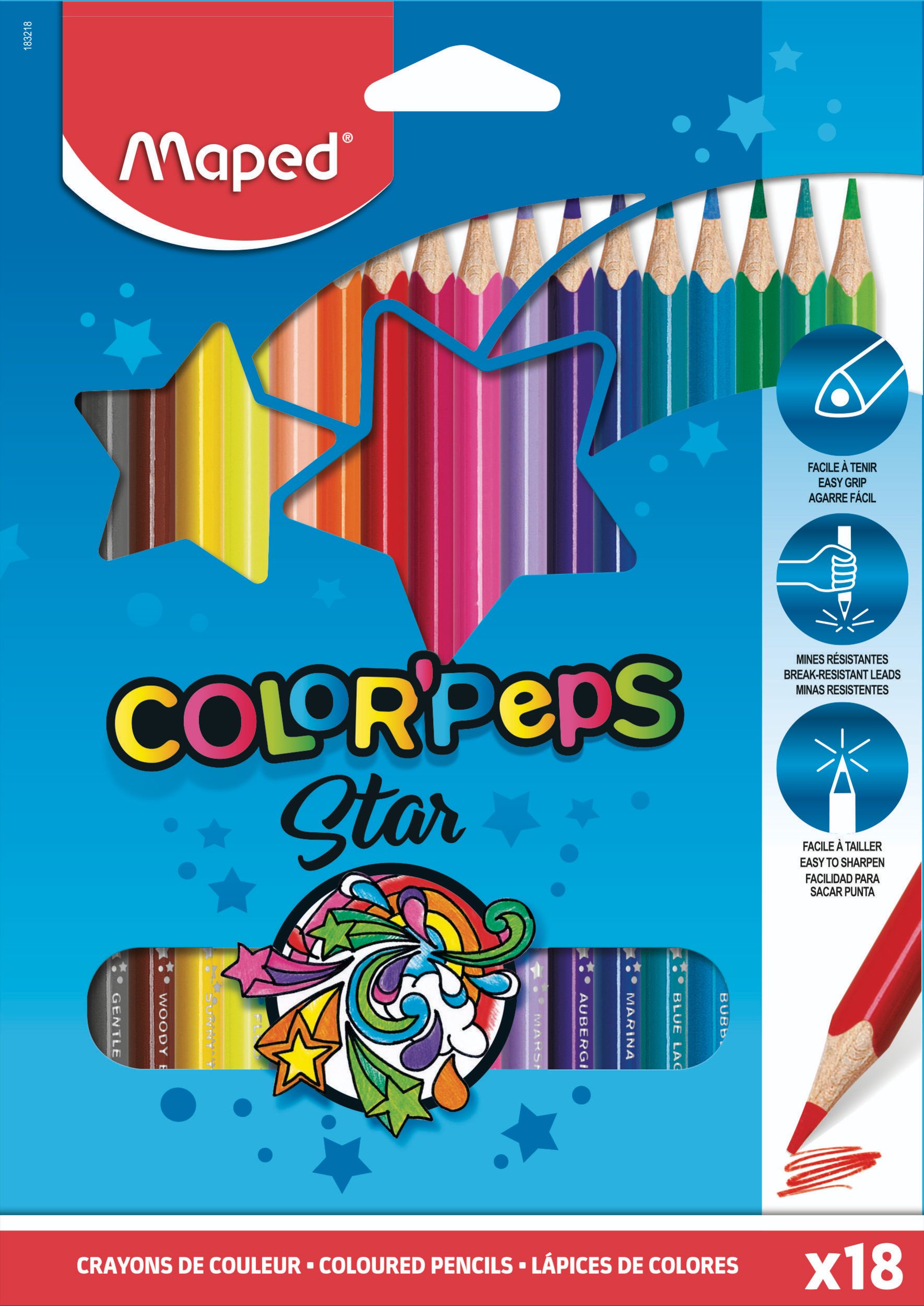 Domácnost a Zahrada - Maped pastelky trojboké COLOR' PEPS 18 ks