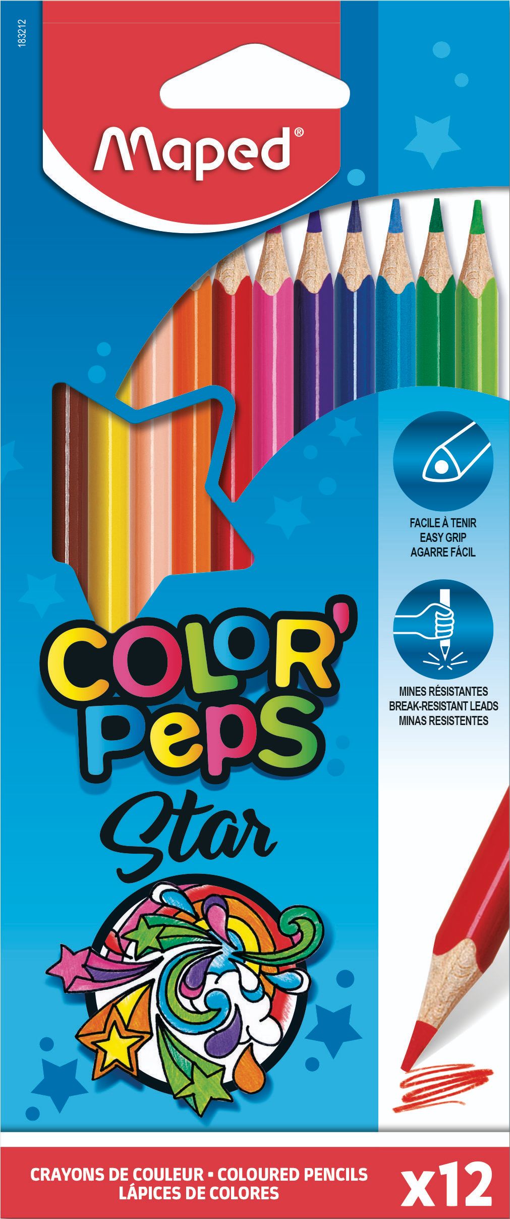 Domácnost a Zahrada - Maped Pastelky trojboké Color' Peps 2,9 mm 12 ks