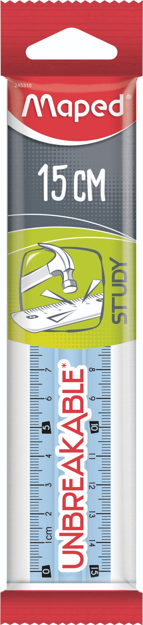 Domácnost a Zahrada - Maped Pravítko Study Unbreakable 15 cm, mix barev