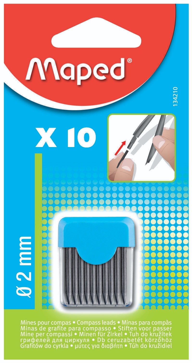 Domácnost a Zahrada - Maped Tuhy pro kružítka 2mm (1BL=10 tuh)