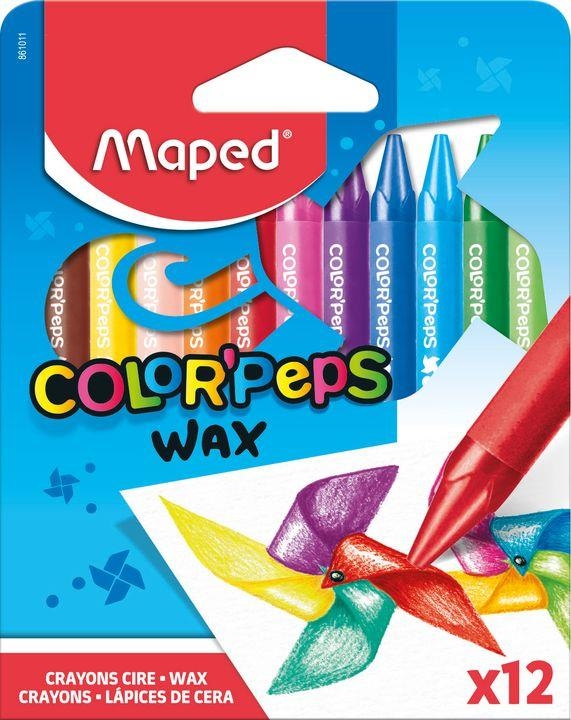 Maped Wax Voskové pastelky 12ks-3