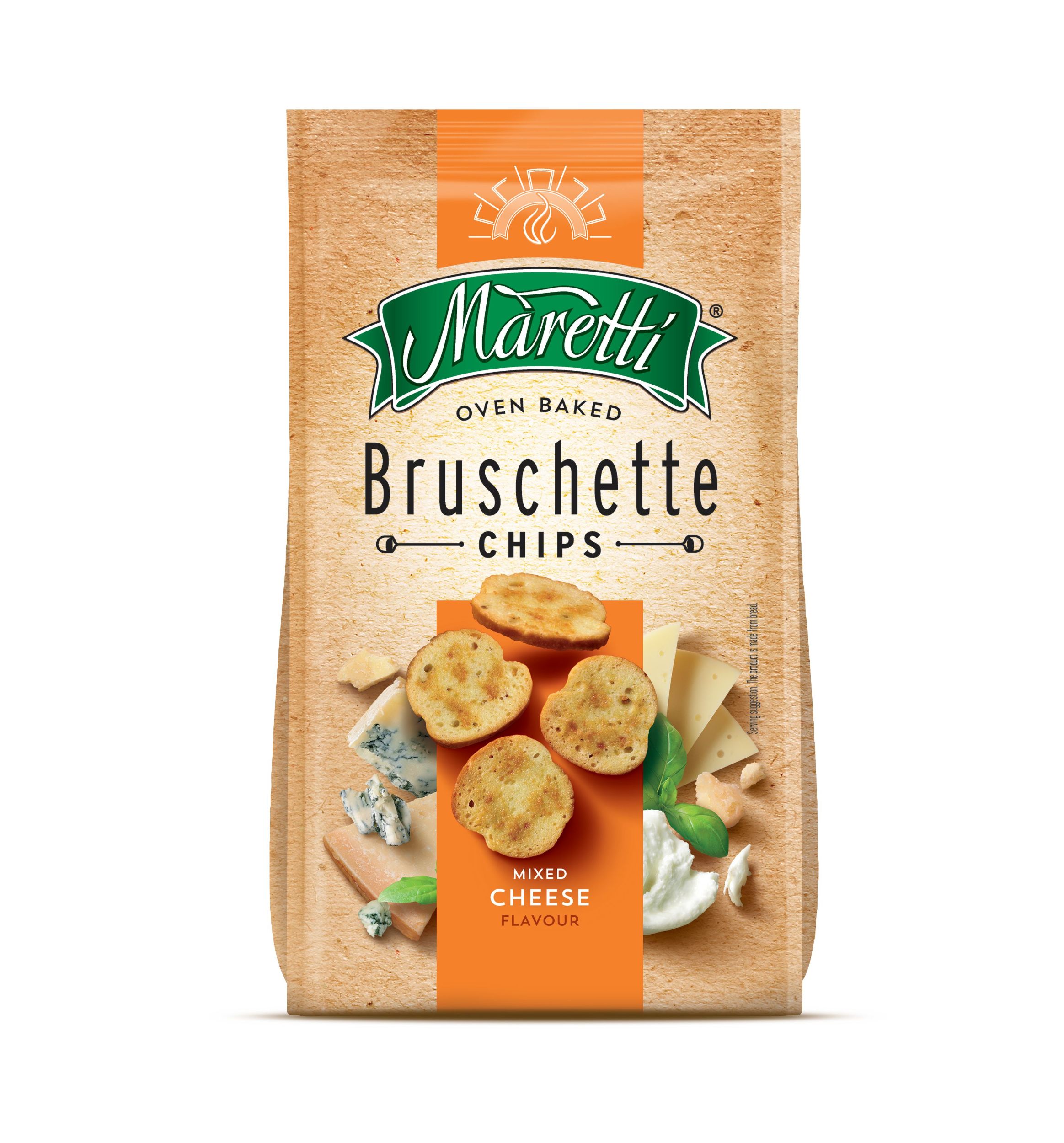 Trvanlivé potraviny - Maretti Bruschetty s příchutí sýrů 70 g