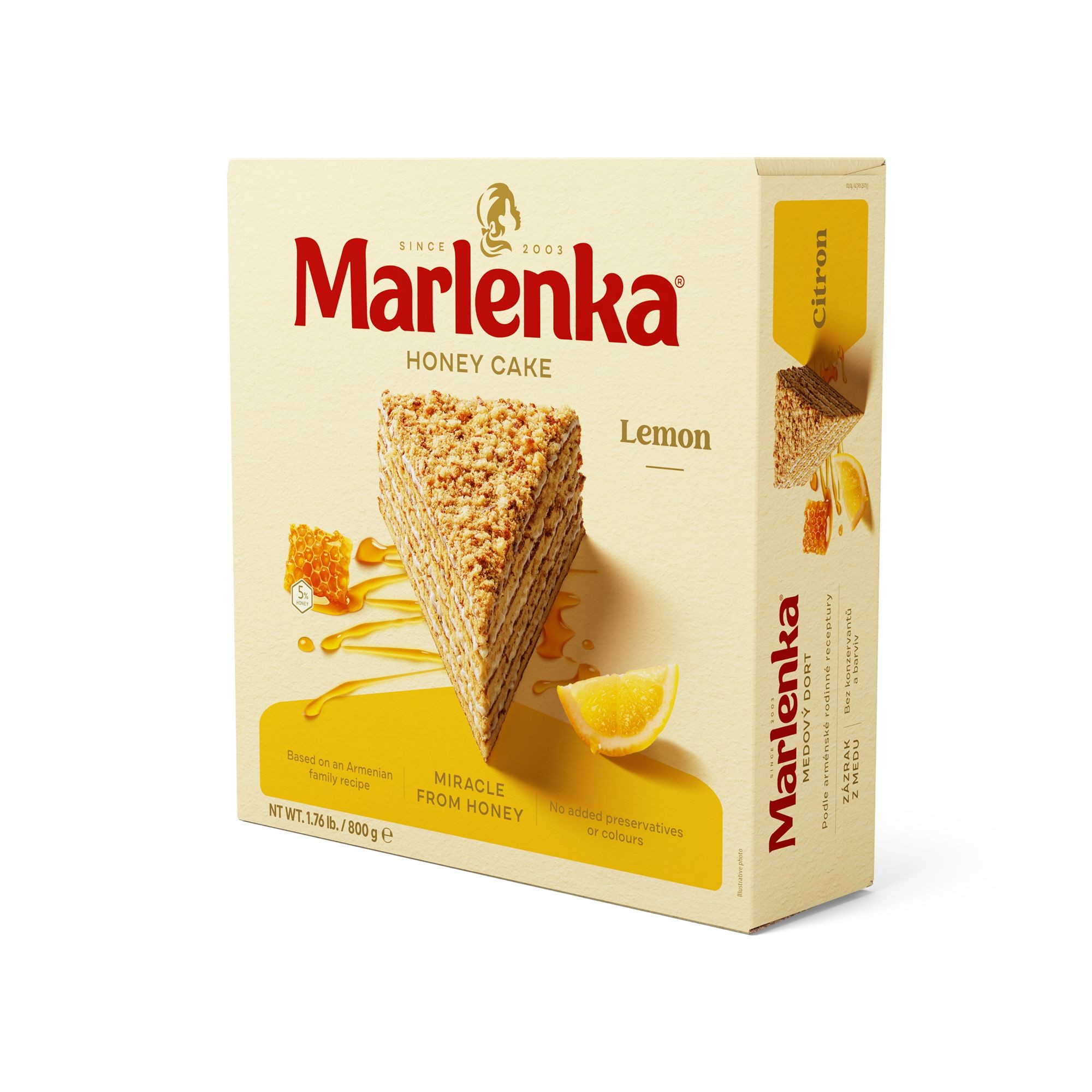 Pekárna a cukrárna - Marlenka Citronový medový dort 800 g