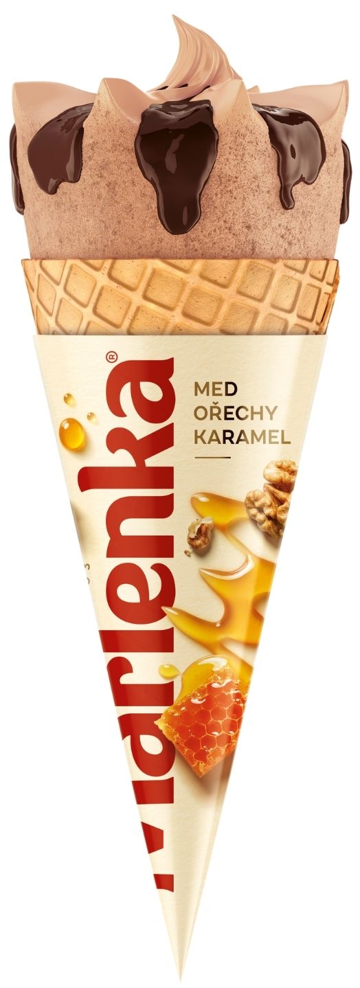 Mražené potraviny - Marlenka kornout karamel 120 ml