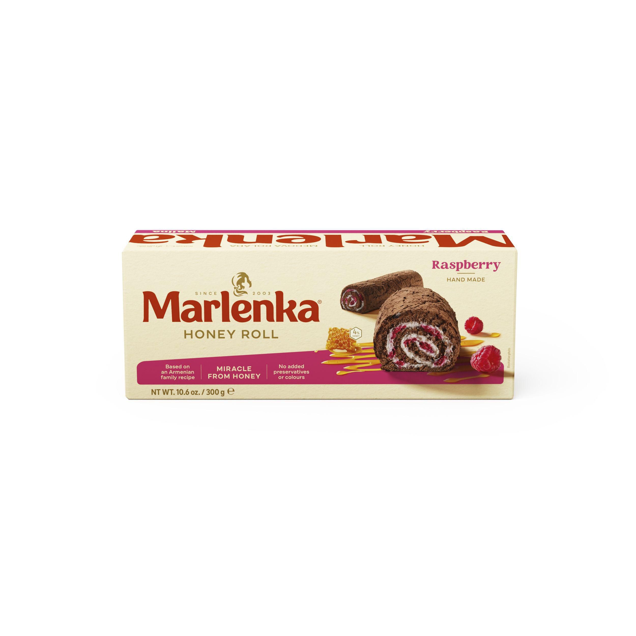 Pekárna a cukrárna - Marlenka Medová roláda s kakaem a malinami 300 g