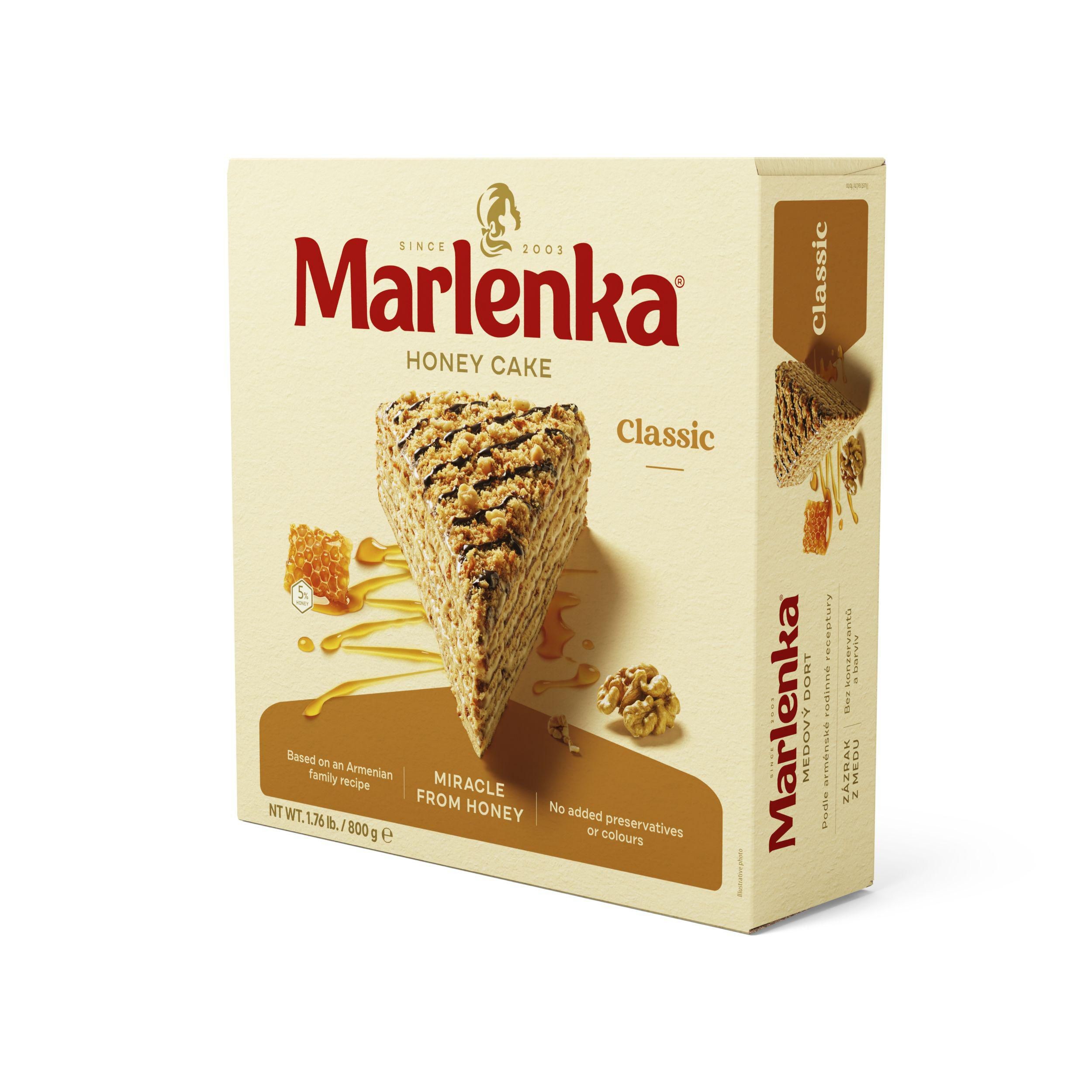 Pekárna a cukrárna - Marlenka Medový dort s vlašskými ořechy 800 g