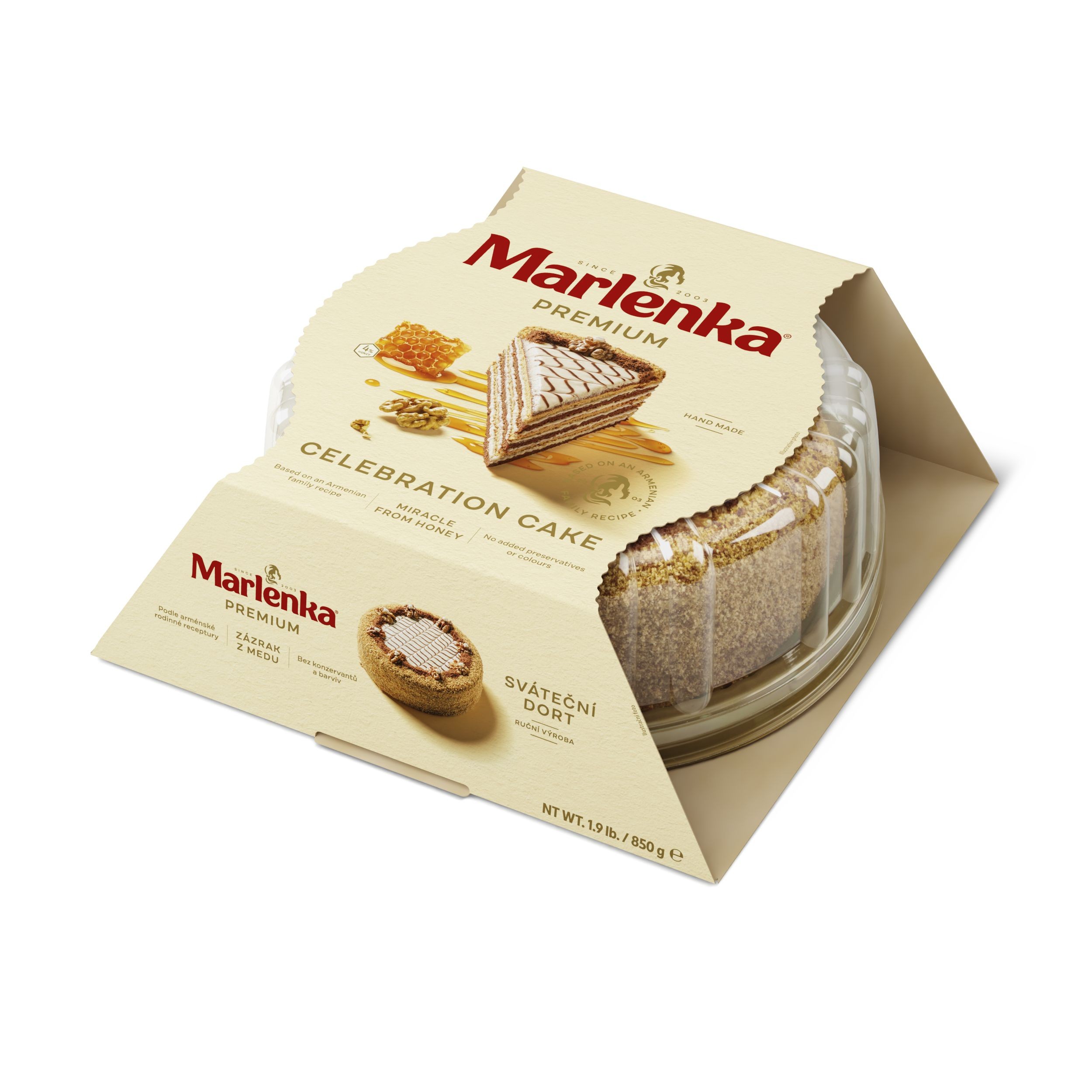 Pekárna a cukrárna - Marlenka Sváteční medový dort 850 g