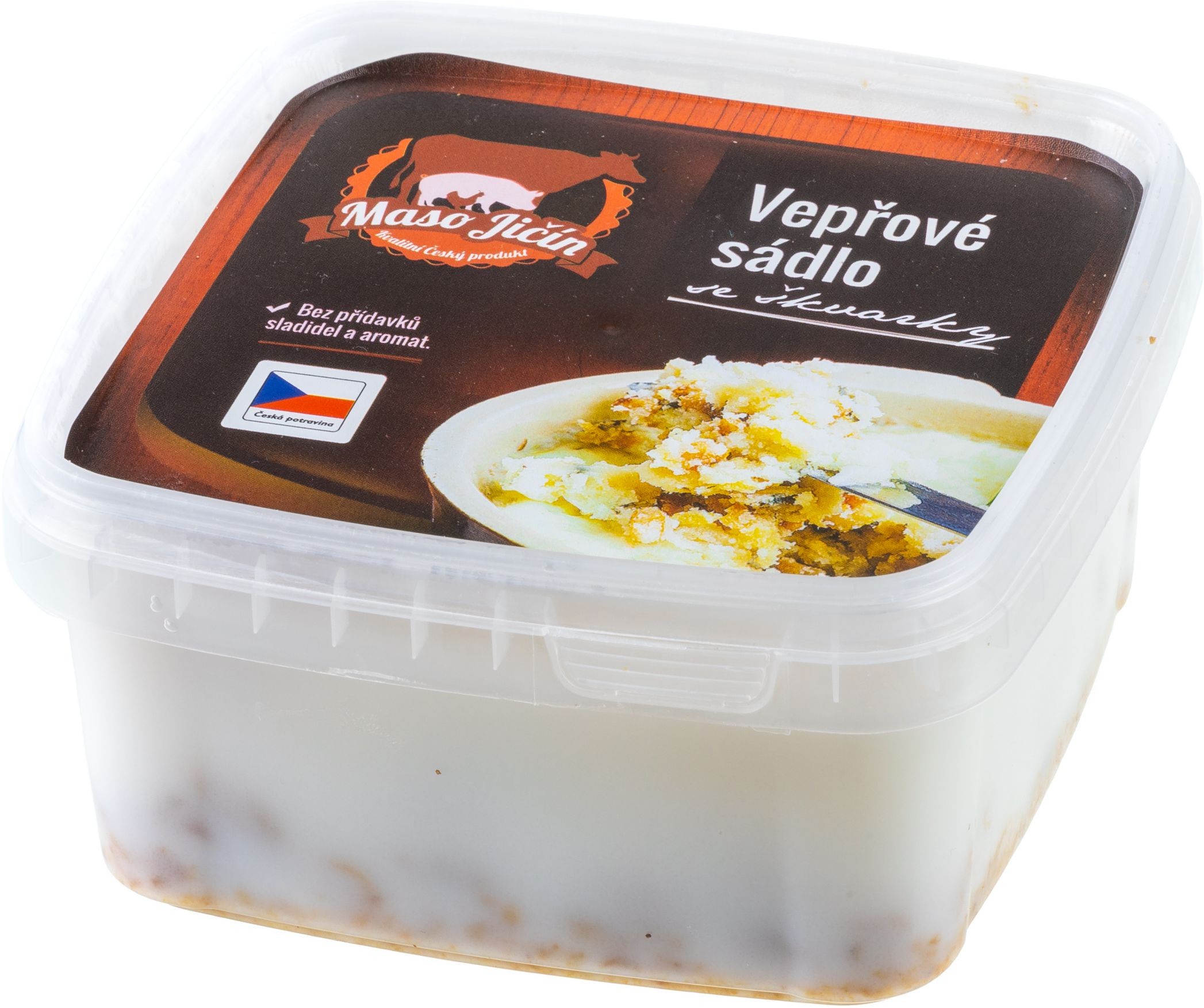 Uzeniny a lahůdky - Maso Jičín Vepřové sádlo se škvarky 400g