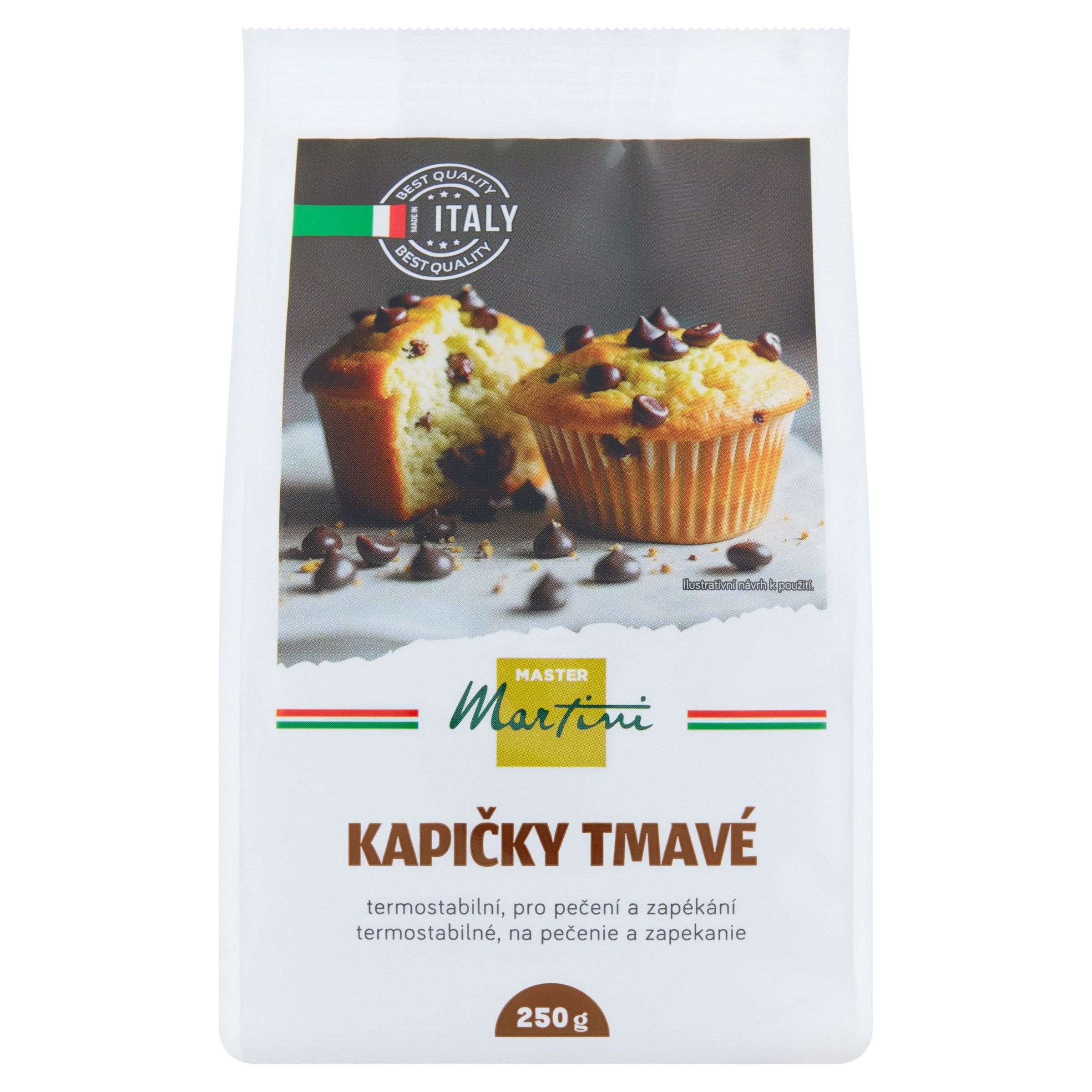 Trvanlivé potraviny - Master Martini Tmavé kapičky termostabilní 250g