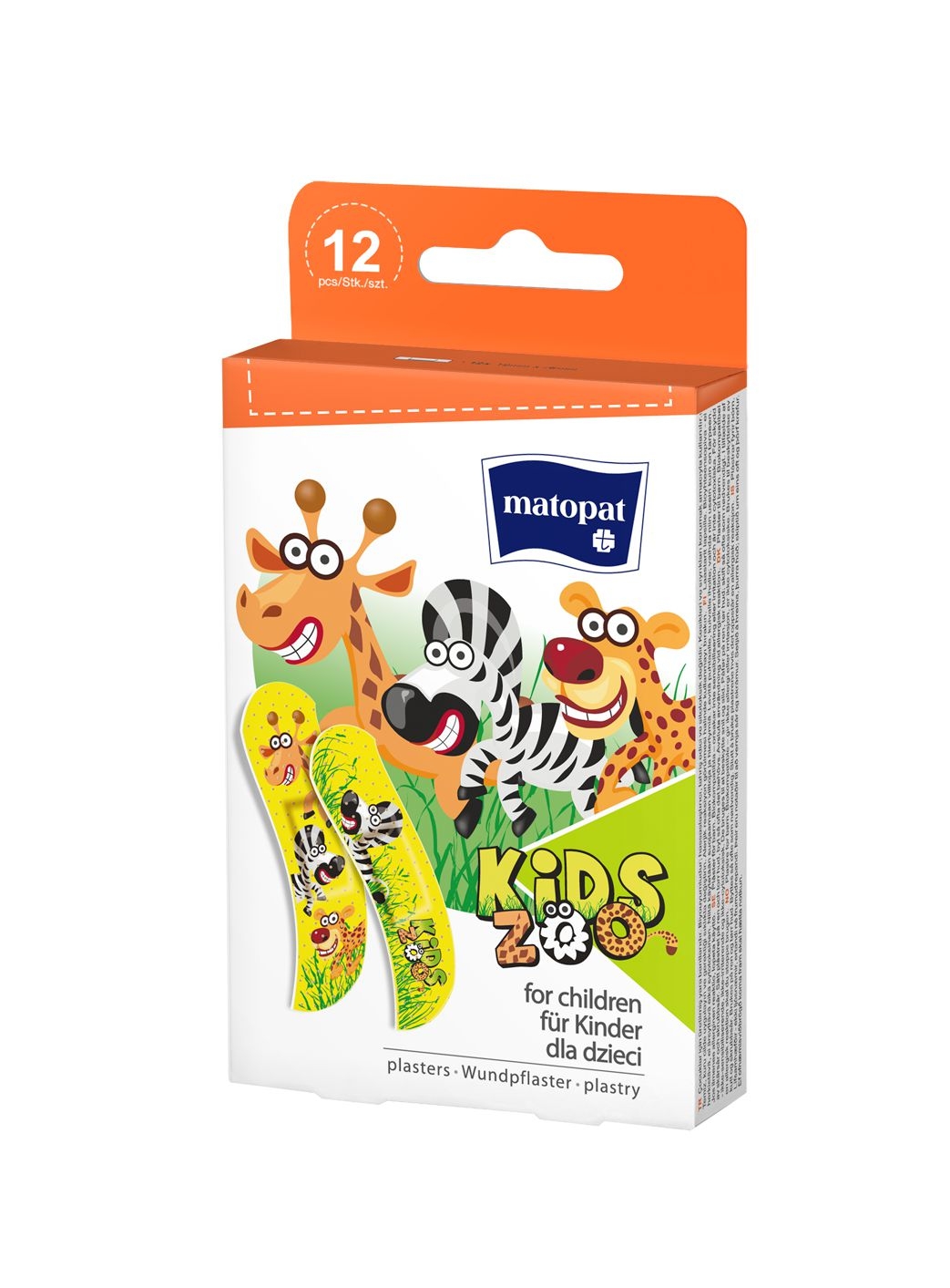Péče o zdraví - Matopat Náplast KIDS ZOO 12 ks