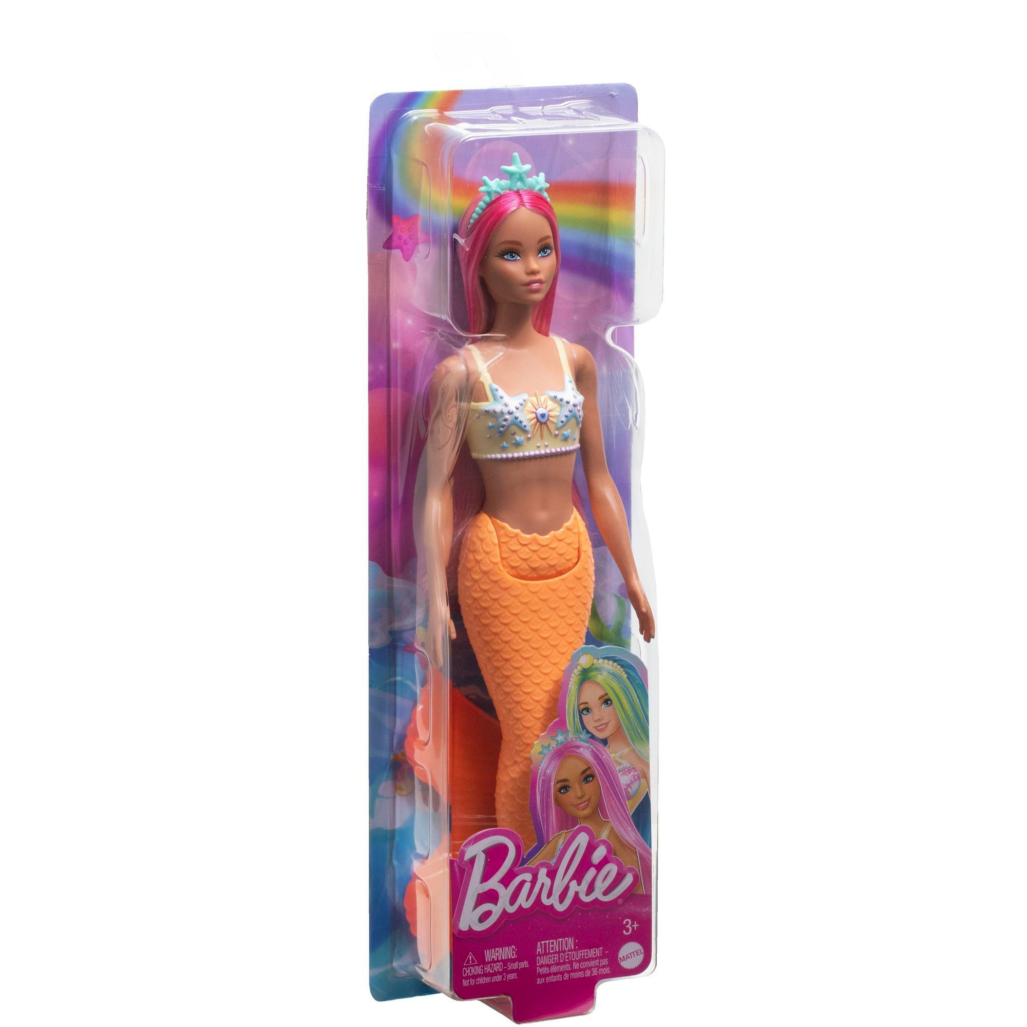 Svět dětí - Mattel Barbie mořská panna žlutá 300g