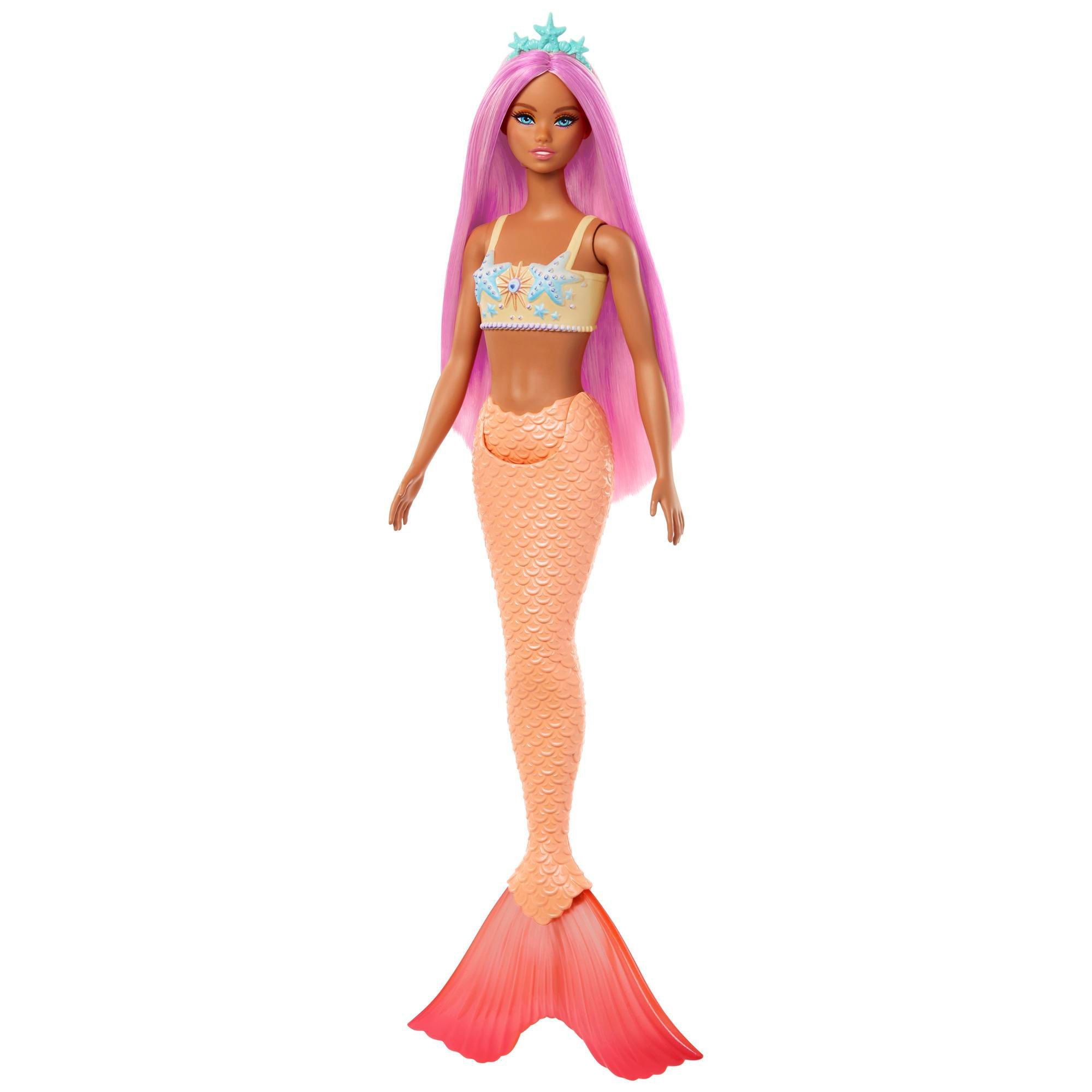Mattel Barbie mořská panna žlutá 300g-0
