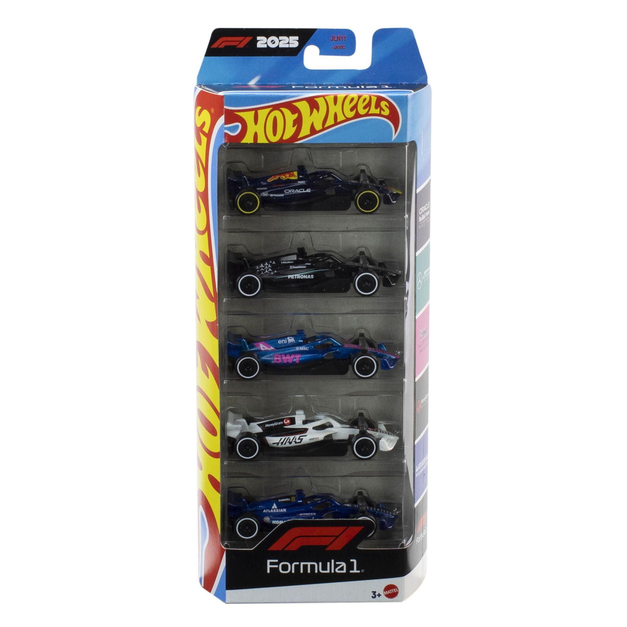 Svět dětí - Mattel Hot Wheels Angličák Formule 1, 224g, 5 ks