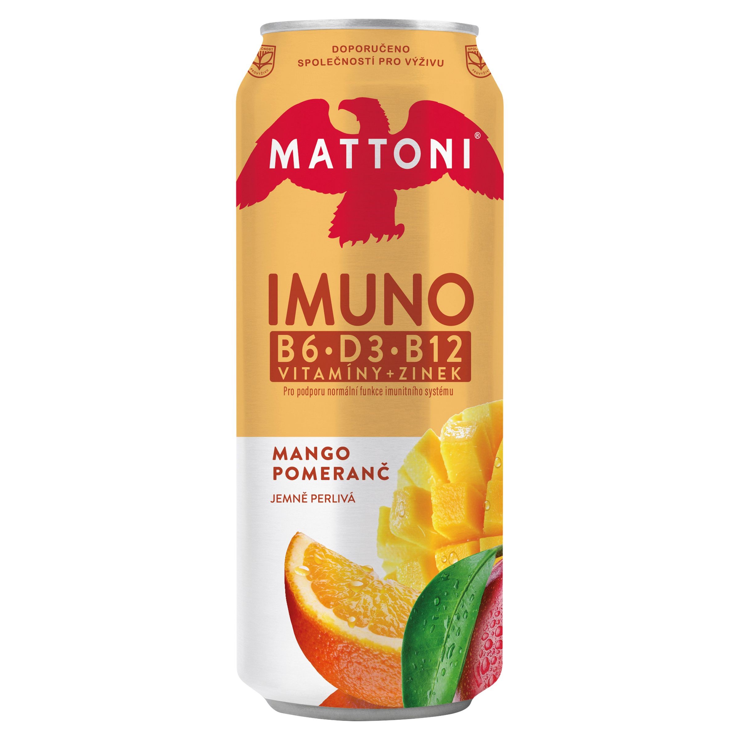 Nápoje - Mattoni Imuno pomeranč & mango 0,5 l