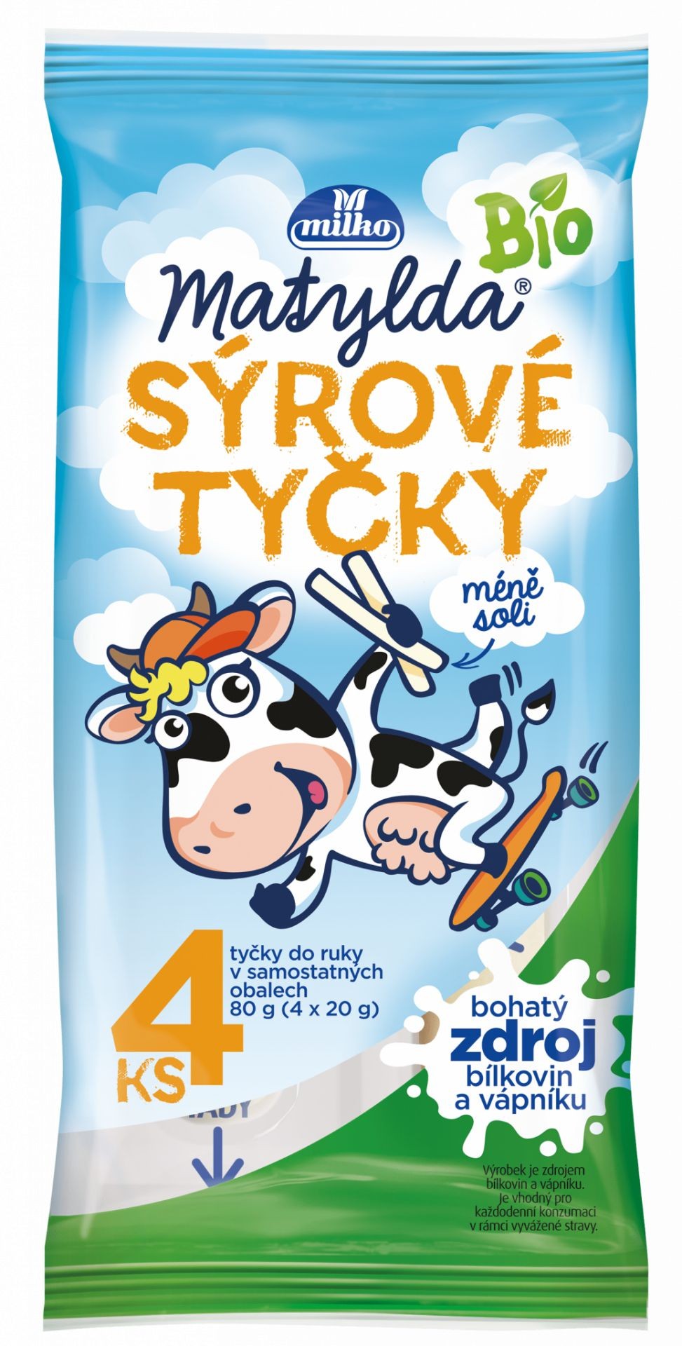 Mléčné a chlazené - Matylda BIO sýrové tyčky pařené 80g