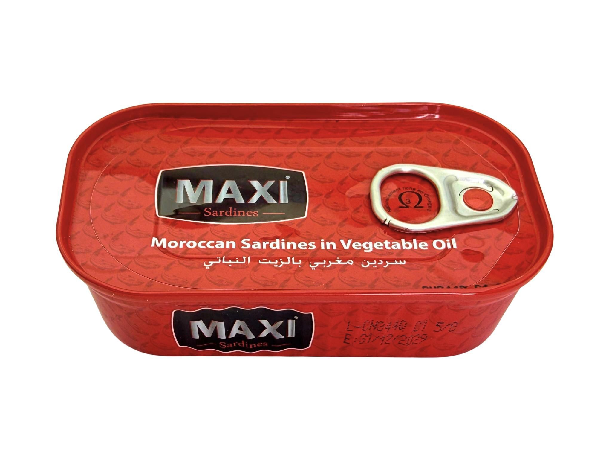 Trvanlivé potraviny - Maxi Sardinky ve slunečnicovém oleji 125g