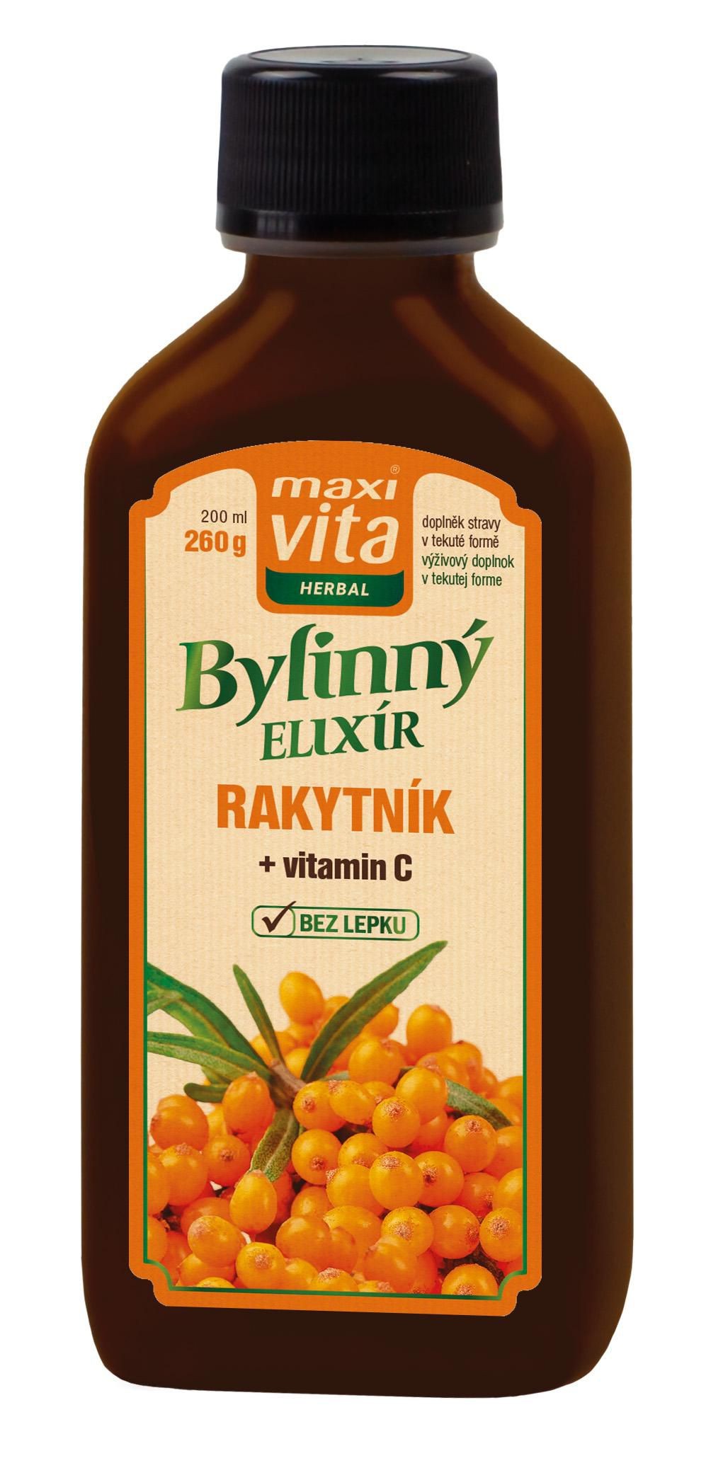Zdravý svět - Maxivita Herbal Bylinný sirup Rakytník 200ml