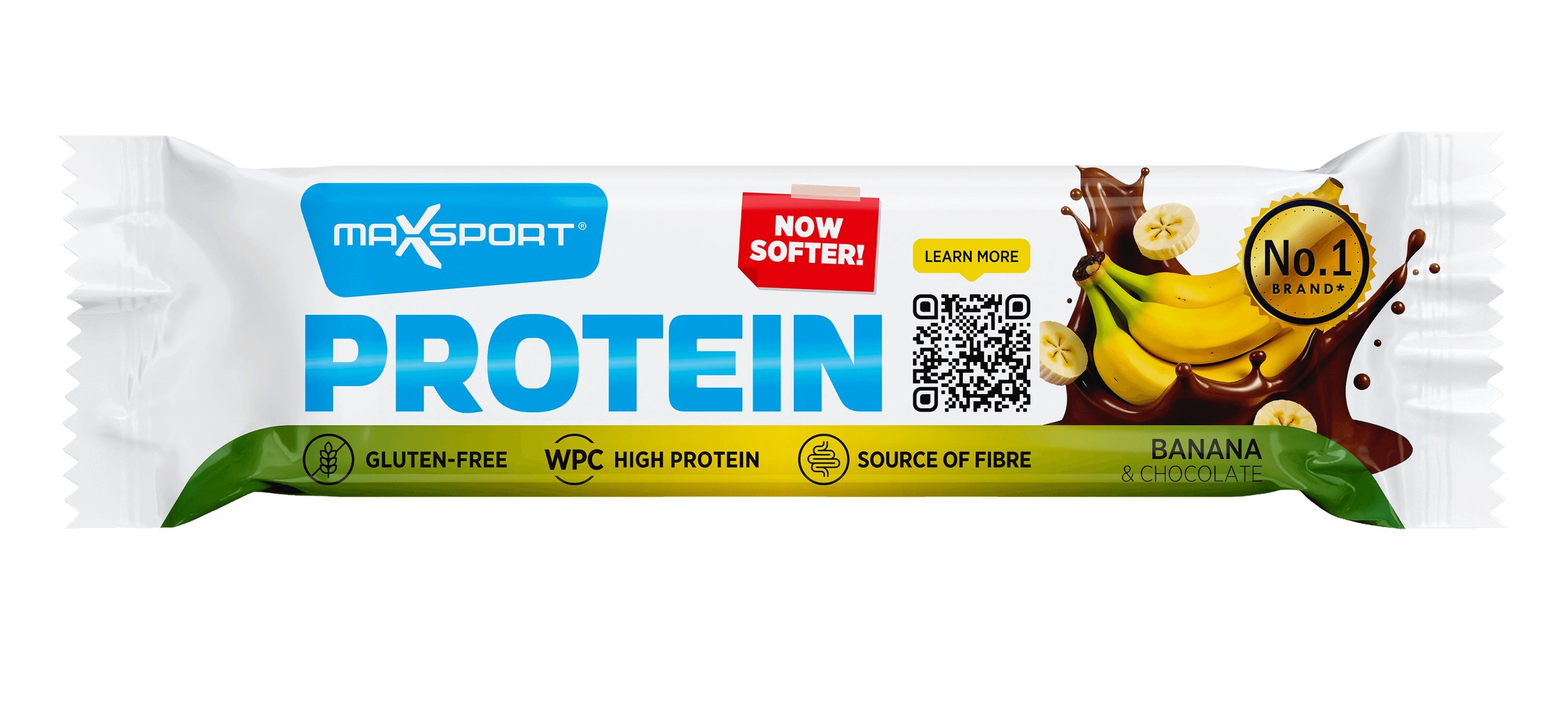 Zdravý svět - MaxSport proteinová tyčinka bez lepku banán+čokoláda 50g