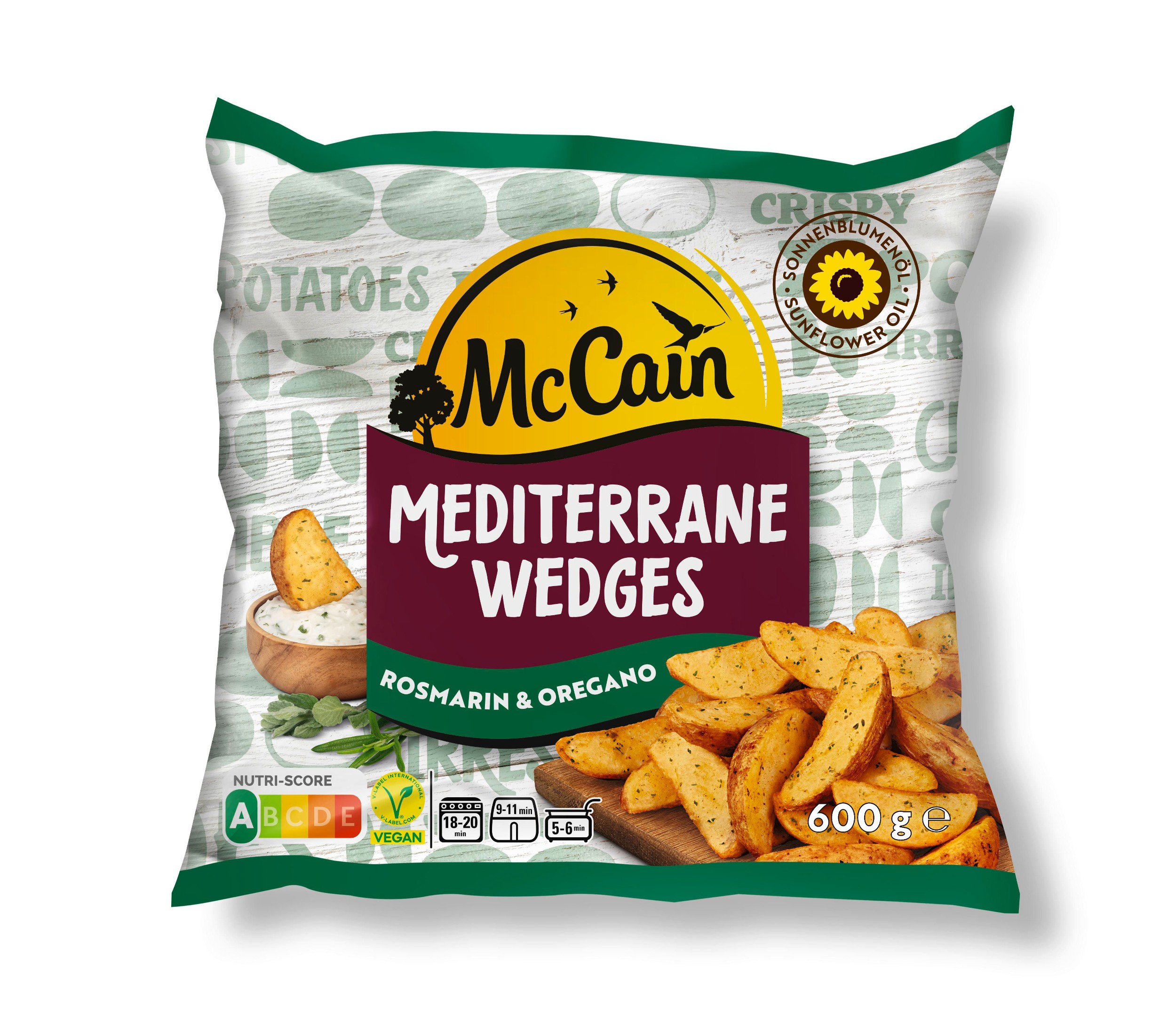 Mražené potraviny - Mccain Mediterranean Wedges mražené 600 g