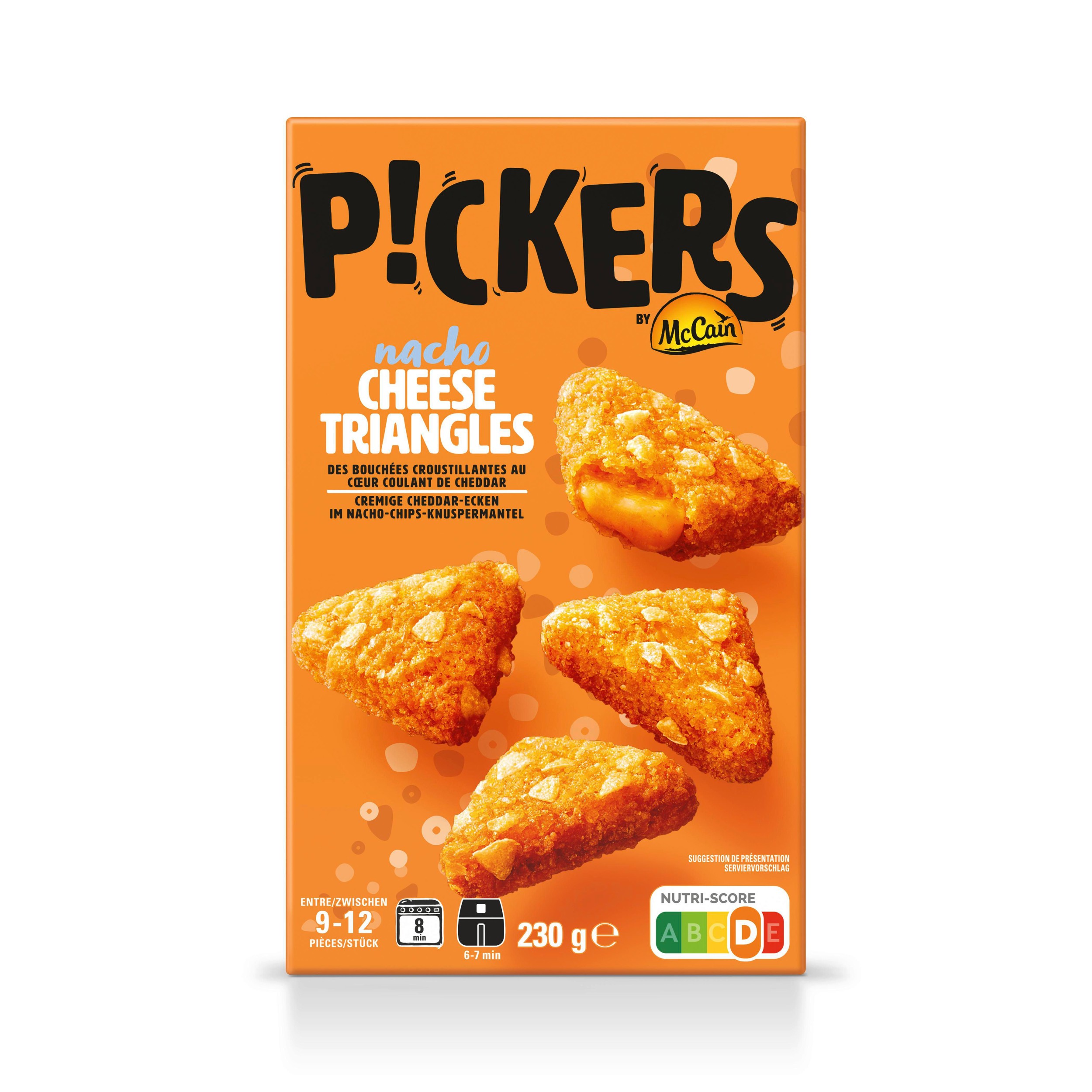 Mražené potraviny - McCain Pickers Nacho Cheese Triangle mražené 230g
