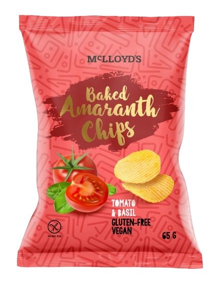 Trvanlivé potraviny - McLoyds Amarantové lupínky rajče a bazalka 65 g