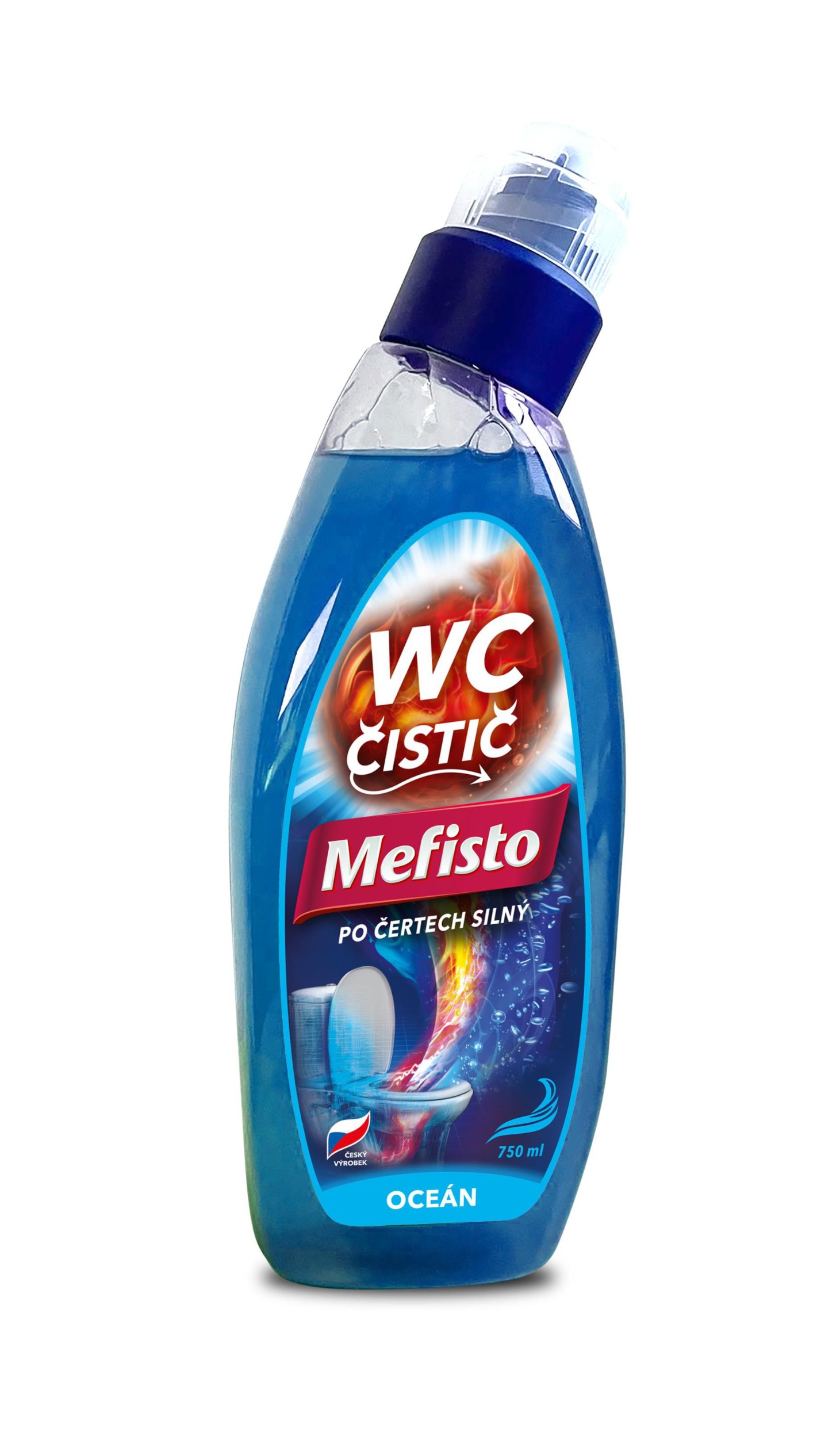 Drogerie a kosmetika - Mefisto WC čistič Ocean 750ml