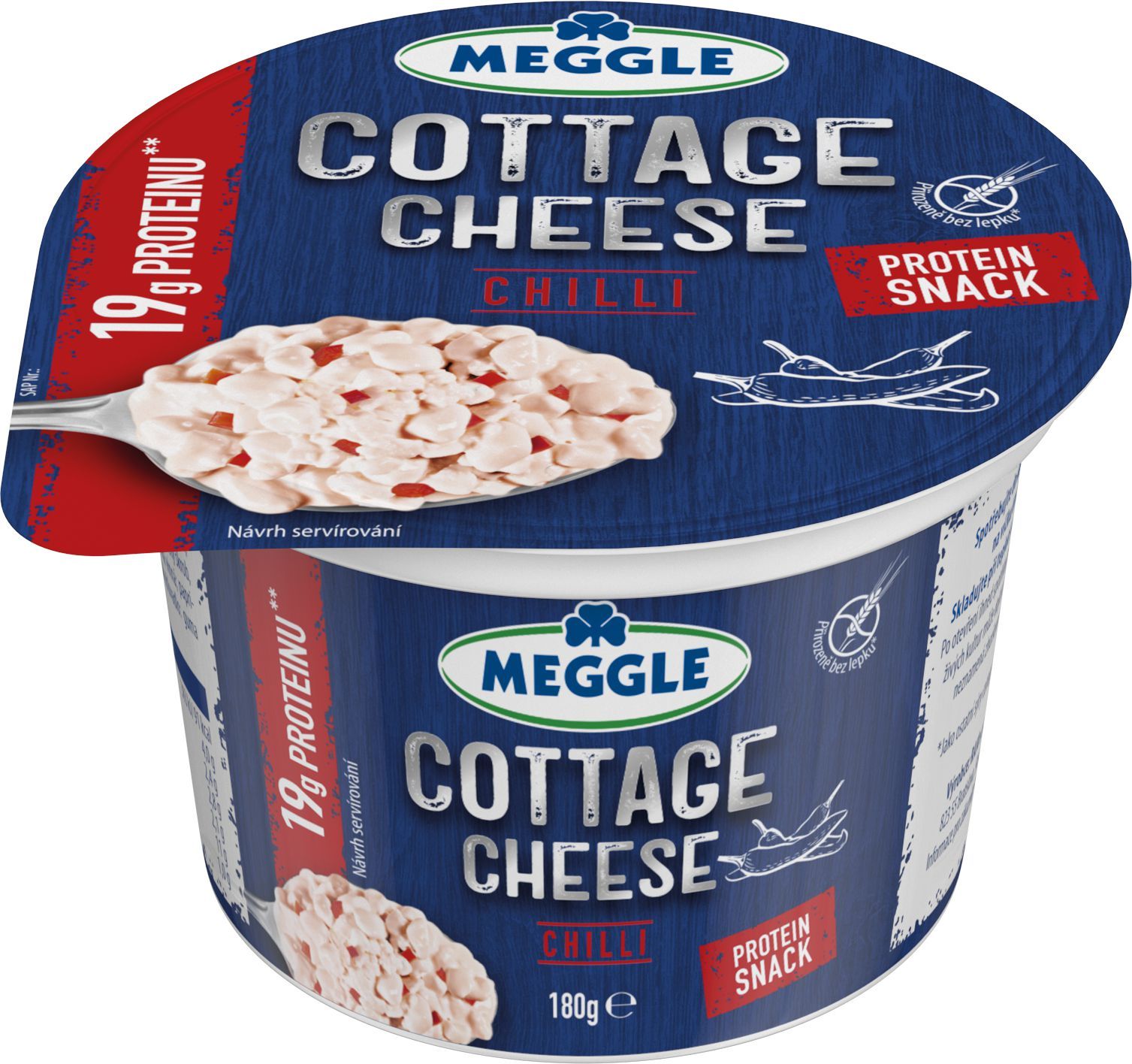 Mléčné a chlazené - Meggle Cottage Cheese Čerstvý sýr chilli 180 g