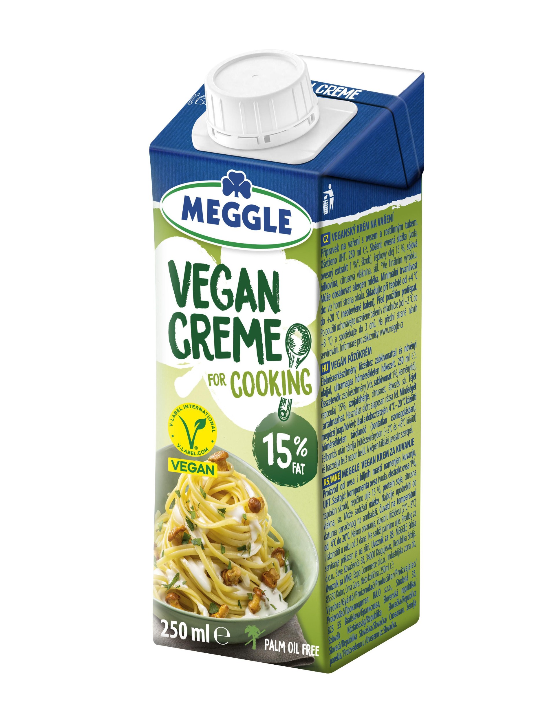 Zdravý svět - Meggle Veganský krém na vaření 15% 250ml