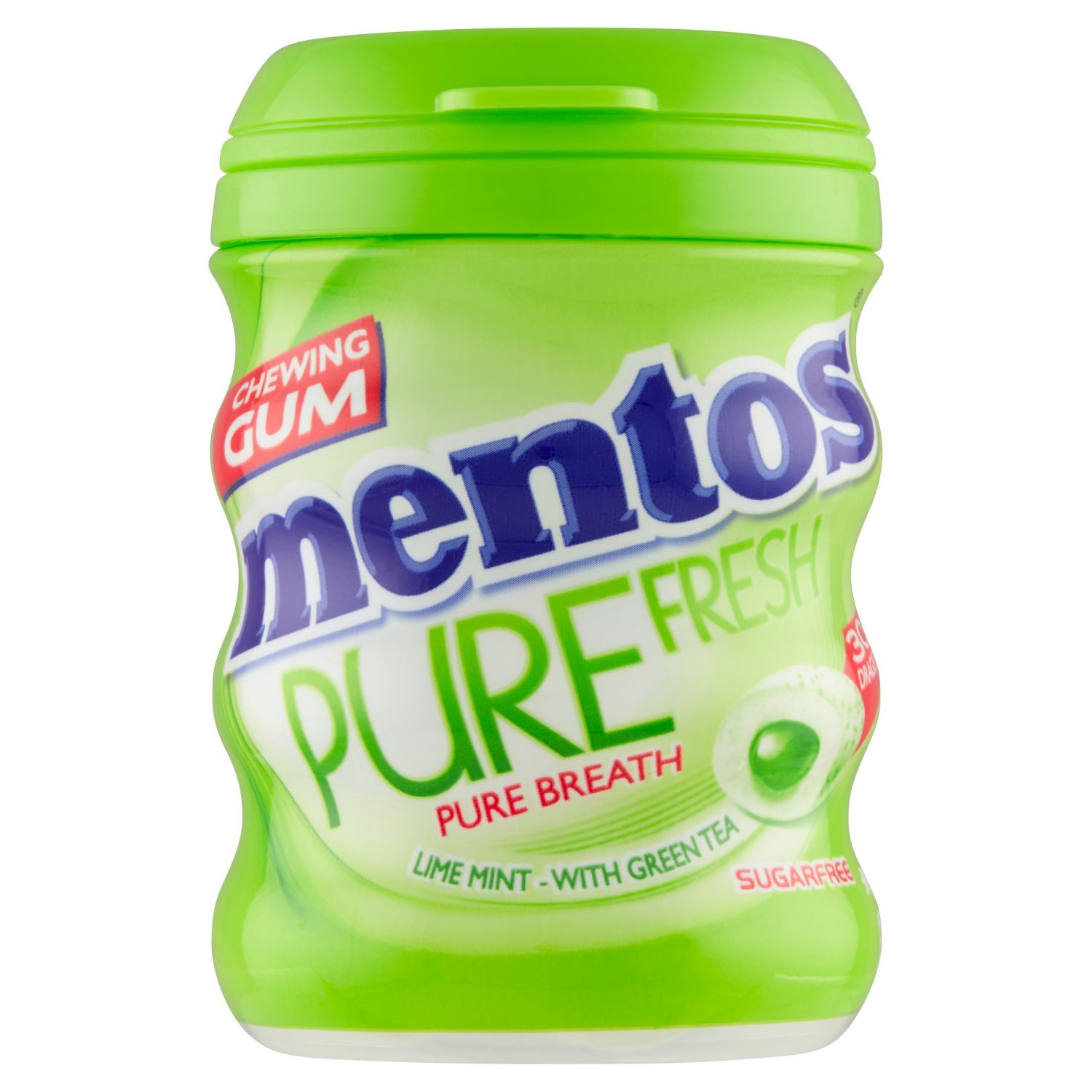 Trvanlivé potraviny - Mentos Gum Pure Fresh Lime Mint 60g