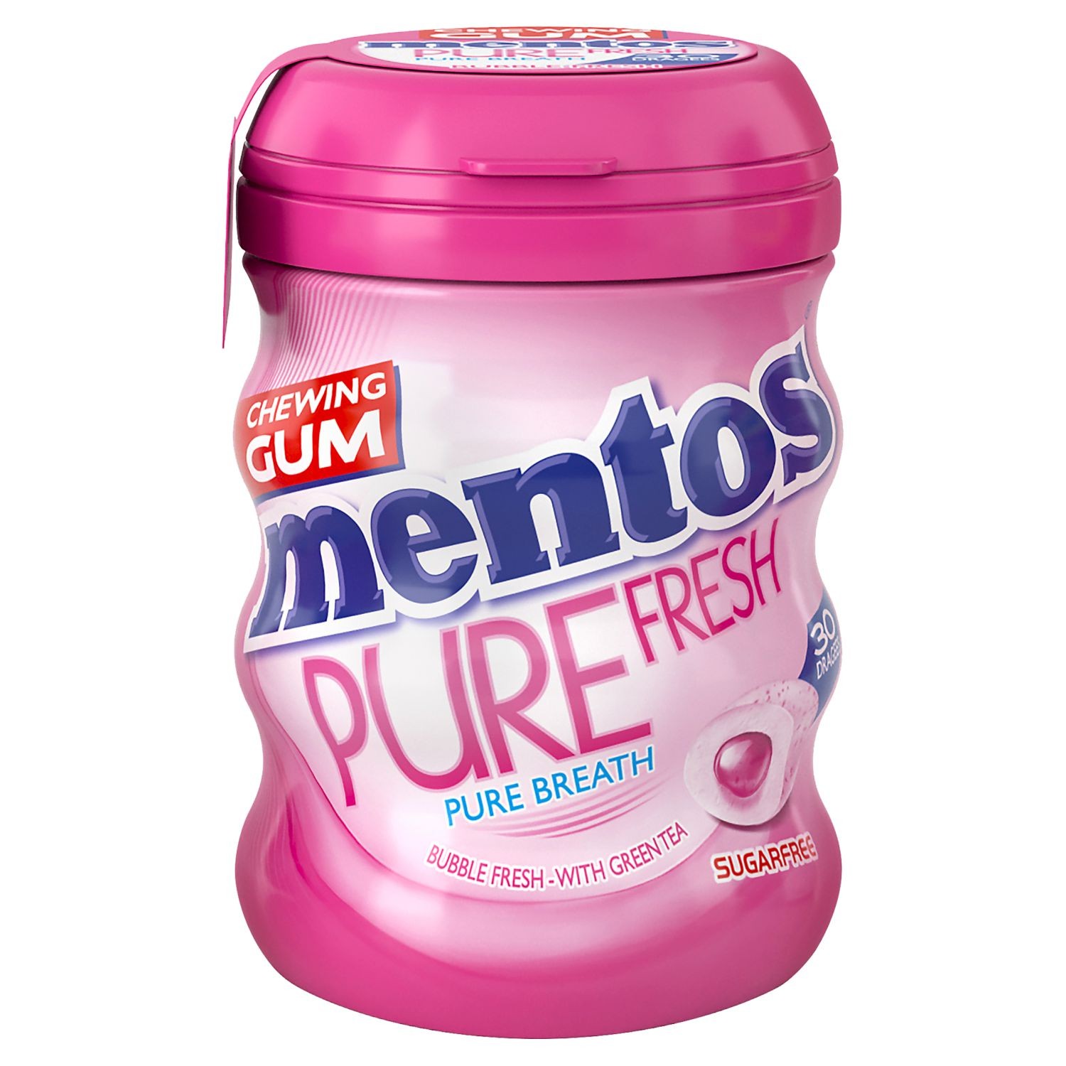 Trvanlivé potraviny - Mentos Pure Fresh žvýkačka s tekutou náplní s ovocnou příchutí 30 ks 60g