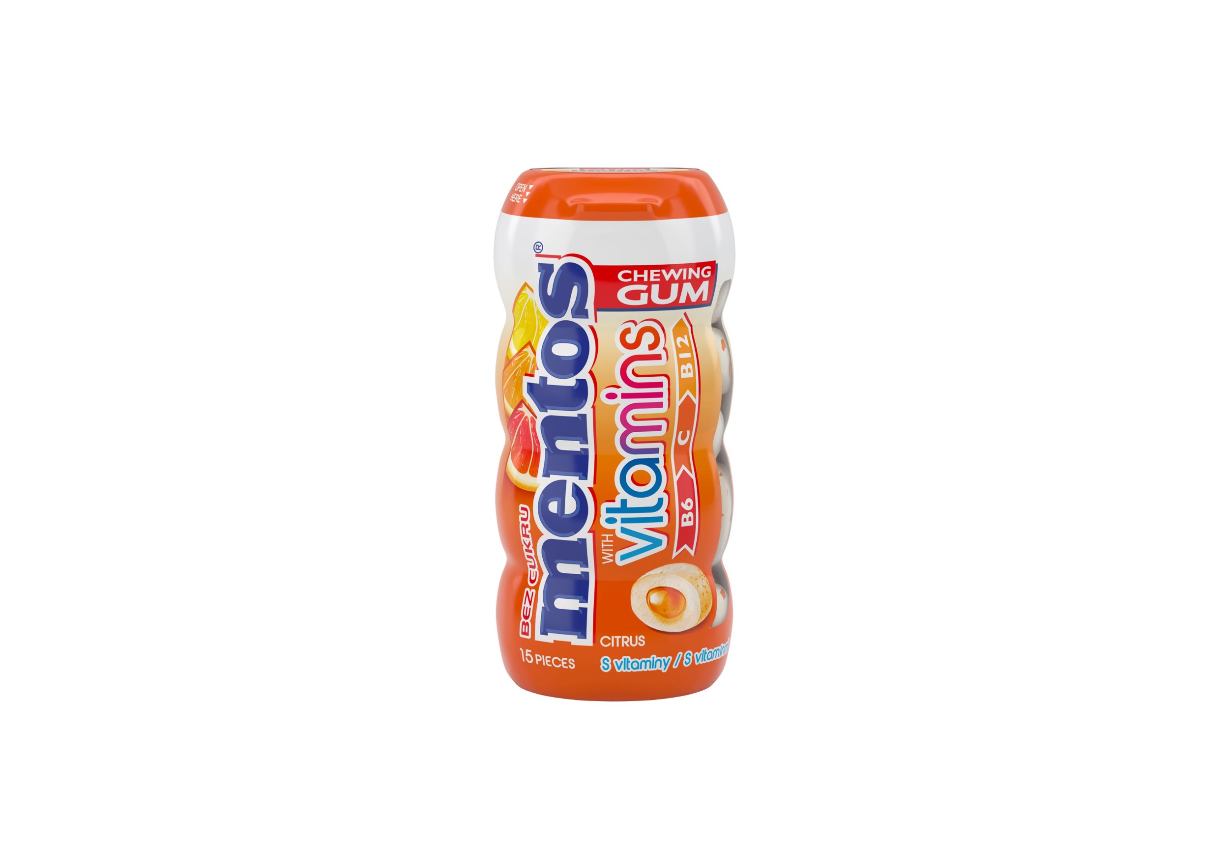 Trvanlivé potraviny - Mentos Žvýkačka Vitamins 26g