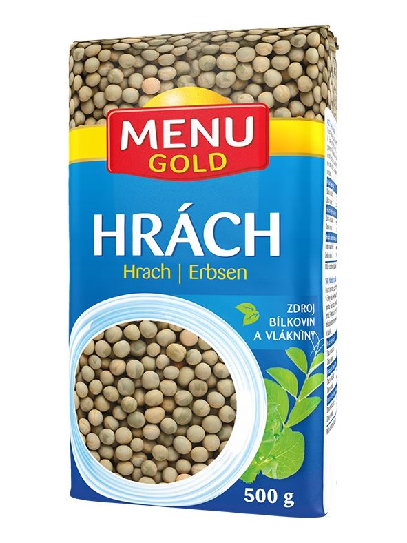 Trvanlivé potraviny - Menu Gold Hrách zelený celý 500g