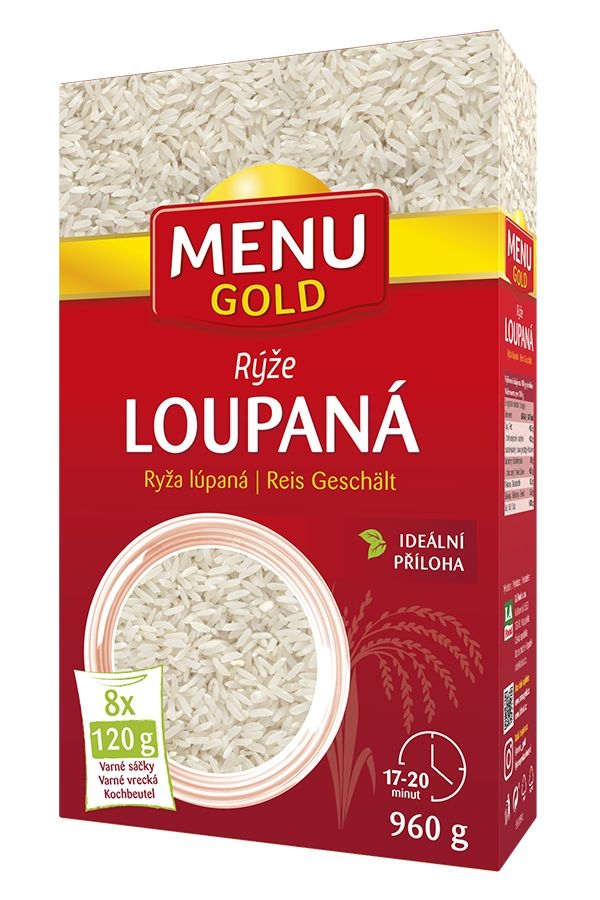 Trvanlivé potraviny - Menu Gold Rýže dlouhozrnná ve varném sáčku 8x120 g