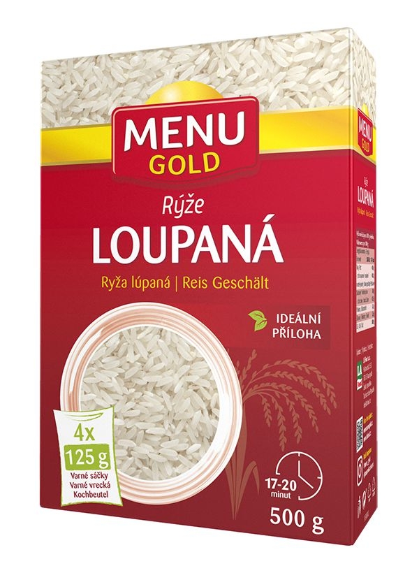 Trvanlivé potraviny - Menu Gold Rýže loupaná varné sáčky 4x125 g